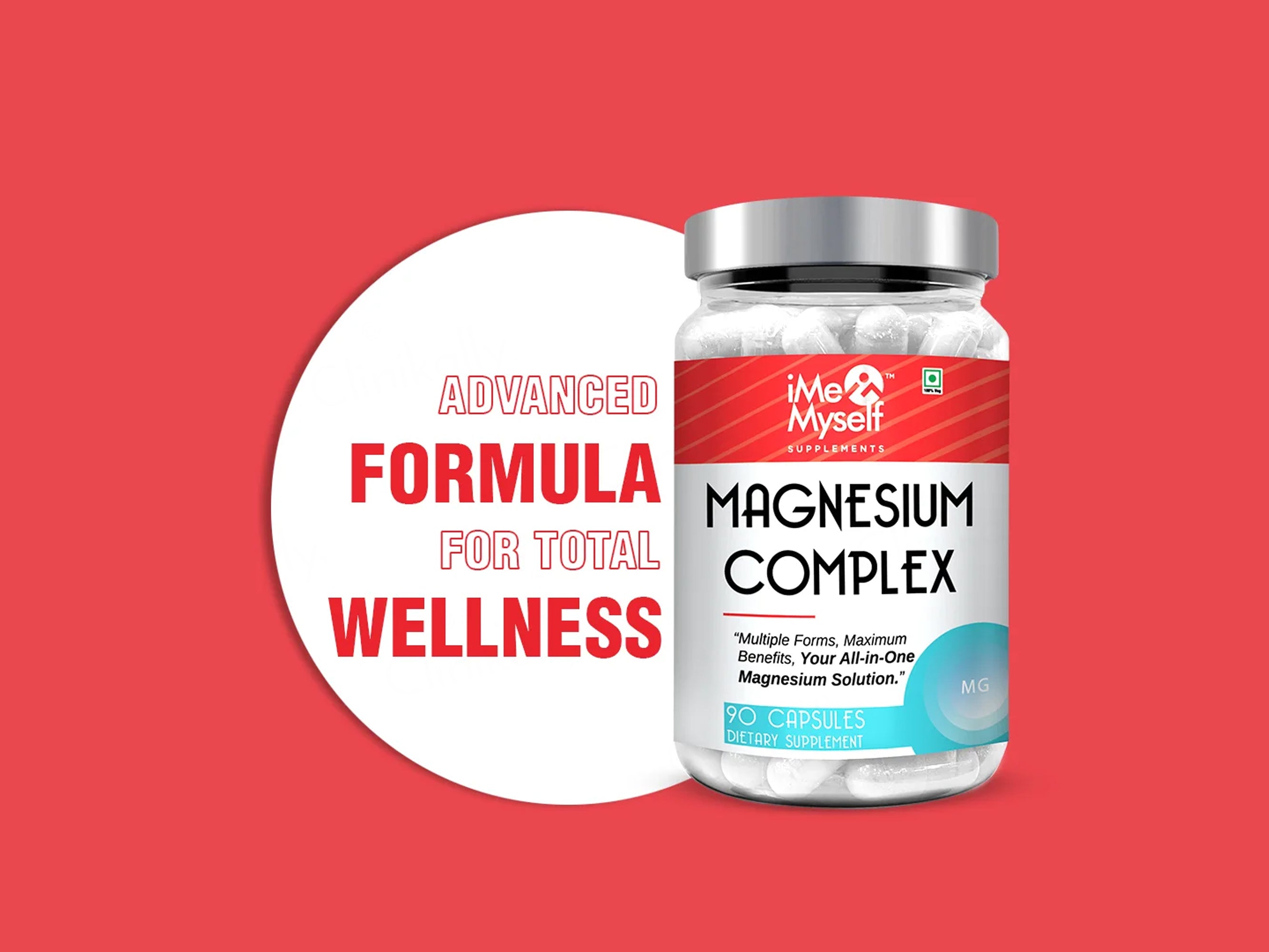 iMeMyself Magnesium Complex Dietary Supplement Vegetarian Capsule