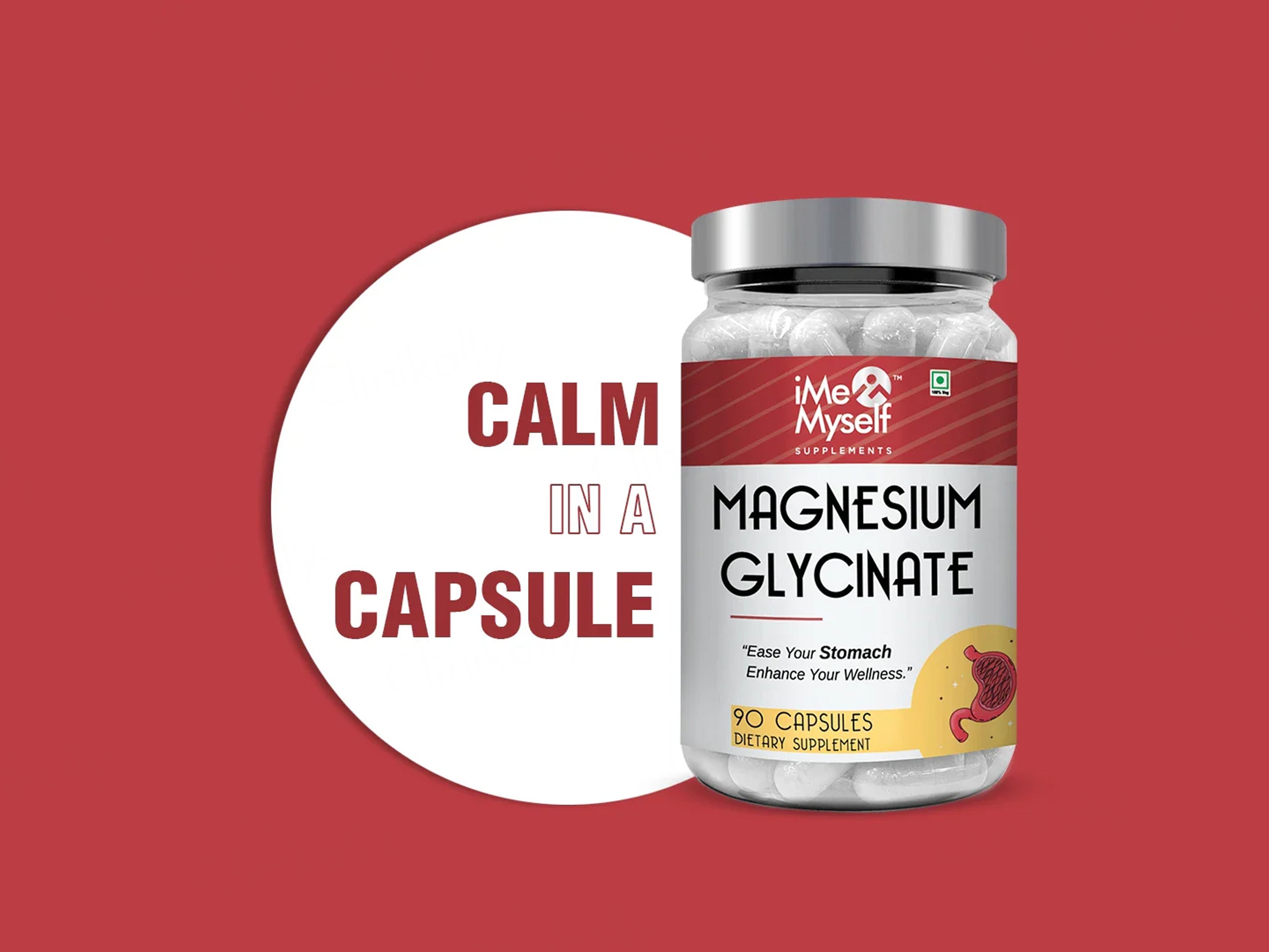 iMeMyself Magnesium Glycinate Dietary Supplement Vegetarian Capsule
