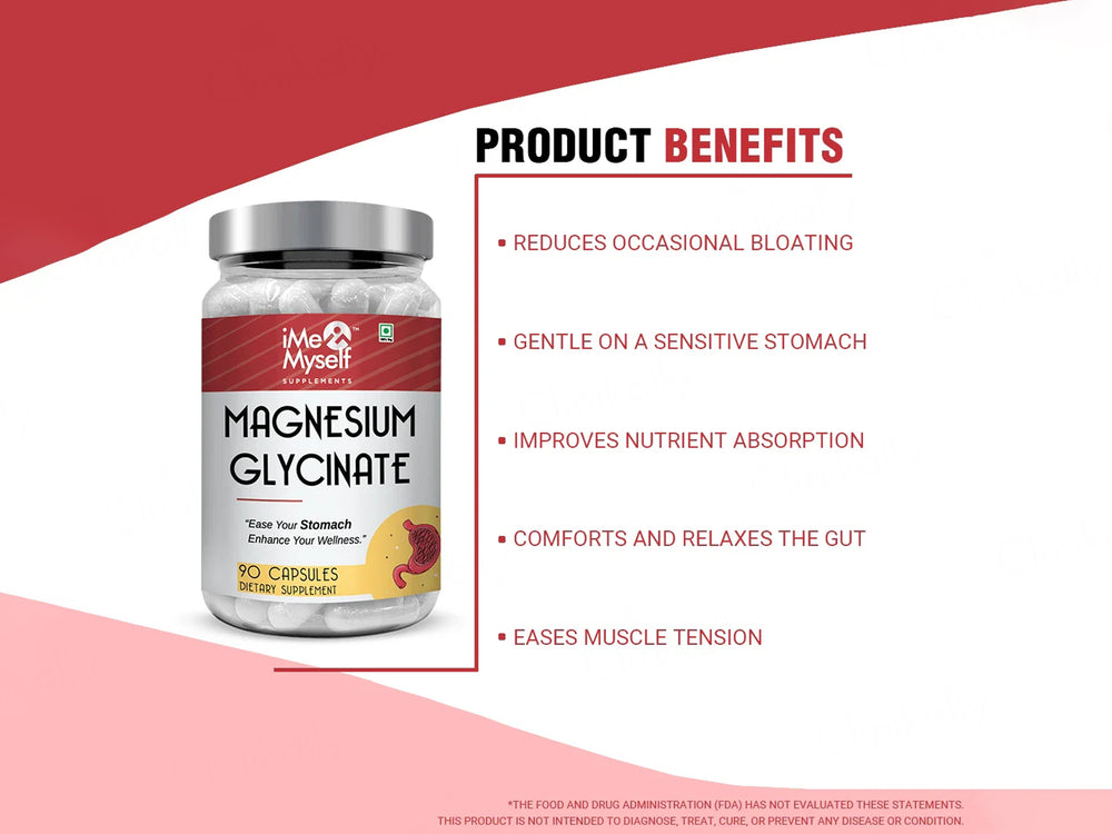iMeMyself Magnesium Glycinate Dietary Supplement Vegetarian Capsule