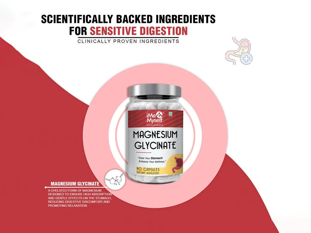 iMeMyself Magnesium Glycinate Dietary Supplement Vegetarian Capsule