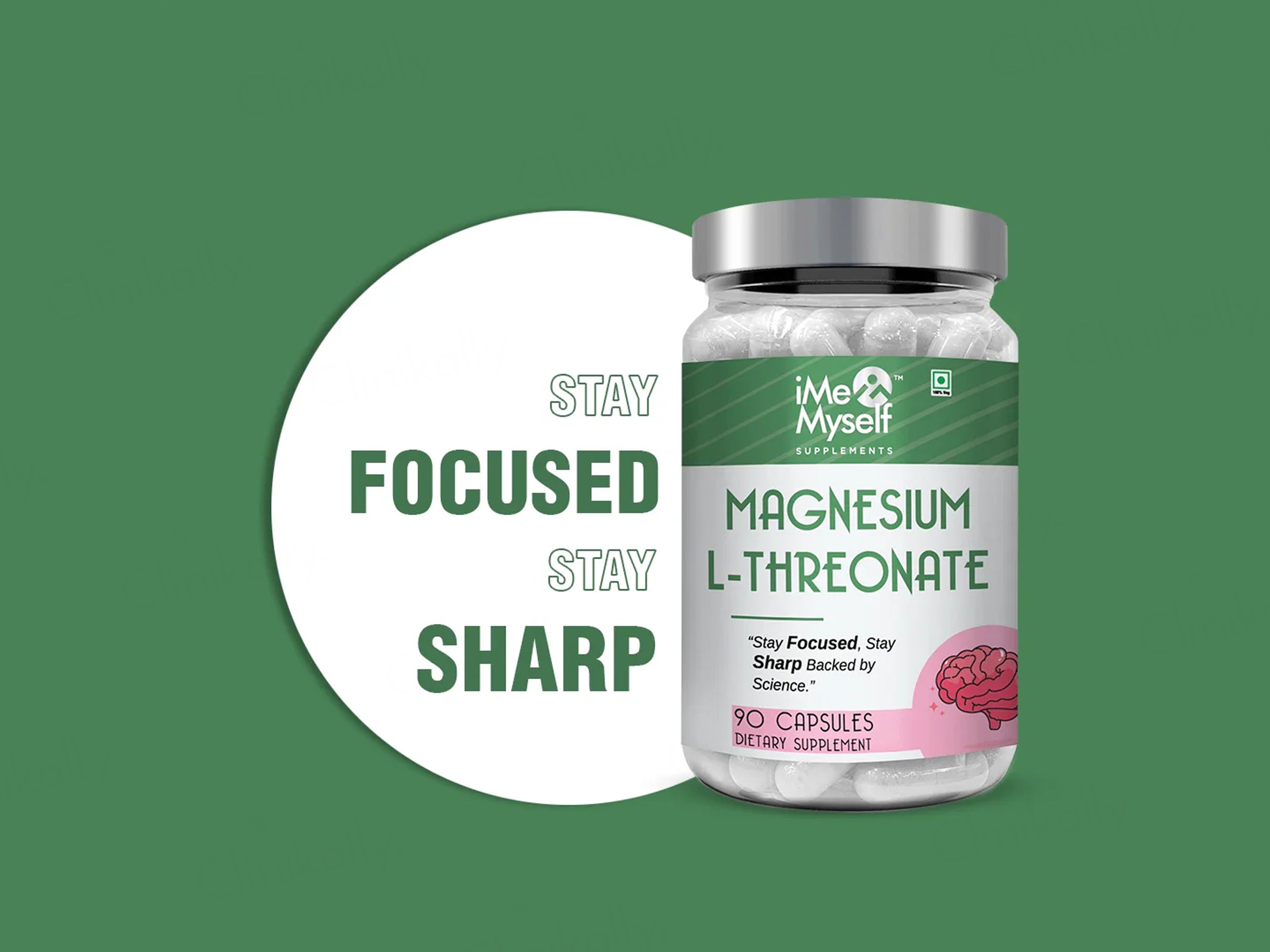 iMeMyself Magnesium L-Threonate Dietary Supplement Vegetarian Capsule