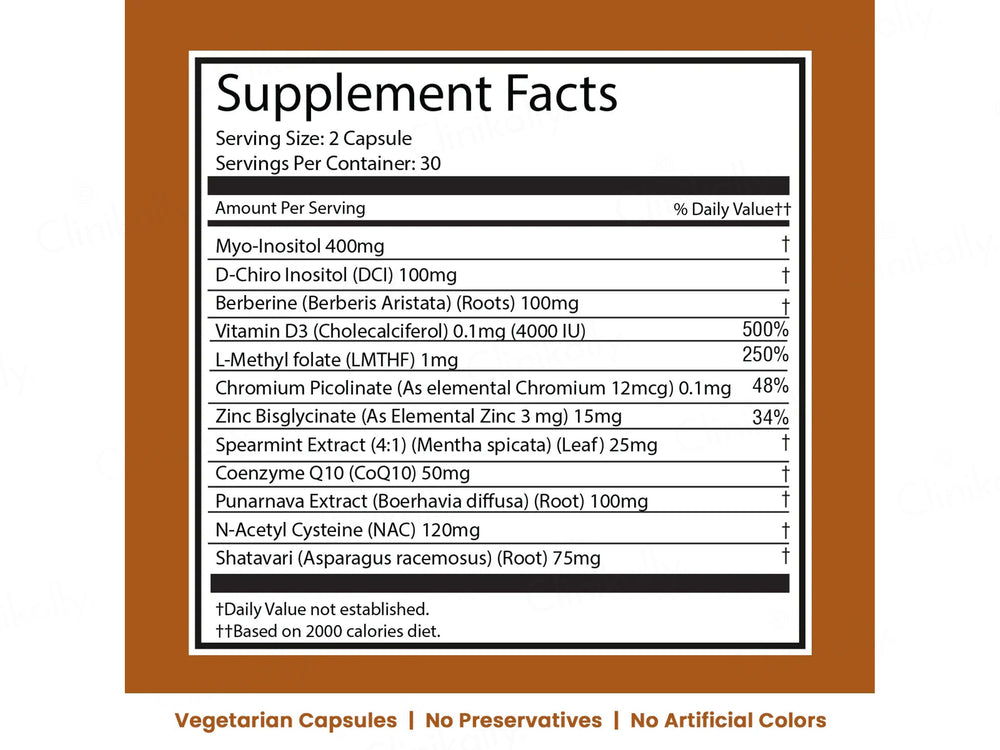 iMeMyself Ova Balance Dietary Supplement Vegetarian Capsule