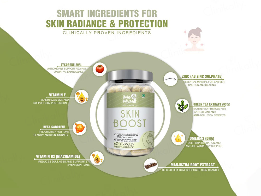iMeMyself Skin Boost Dietary Supplement Vegetarian Capsule