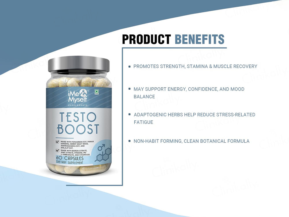 iMeMyself Testo Boost Dietary Supplement Vegetarian Capsule