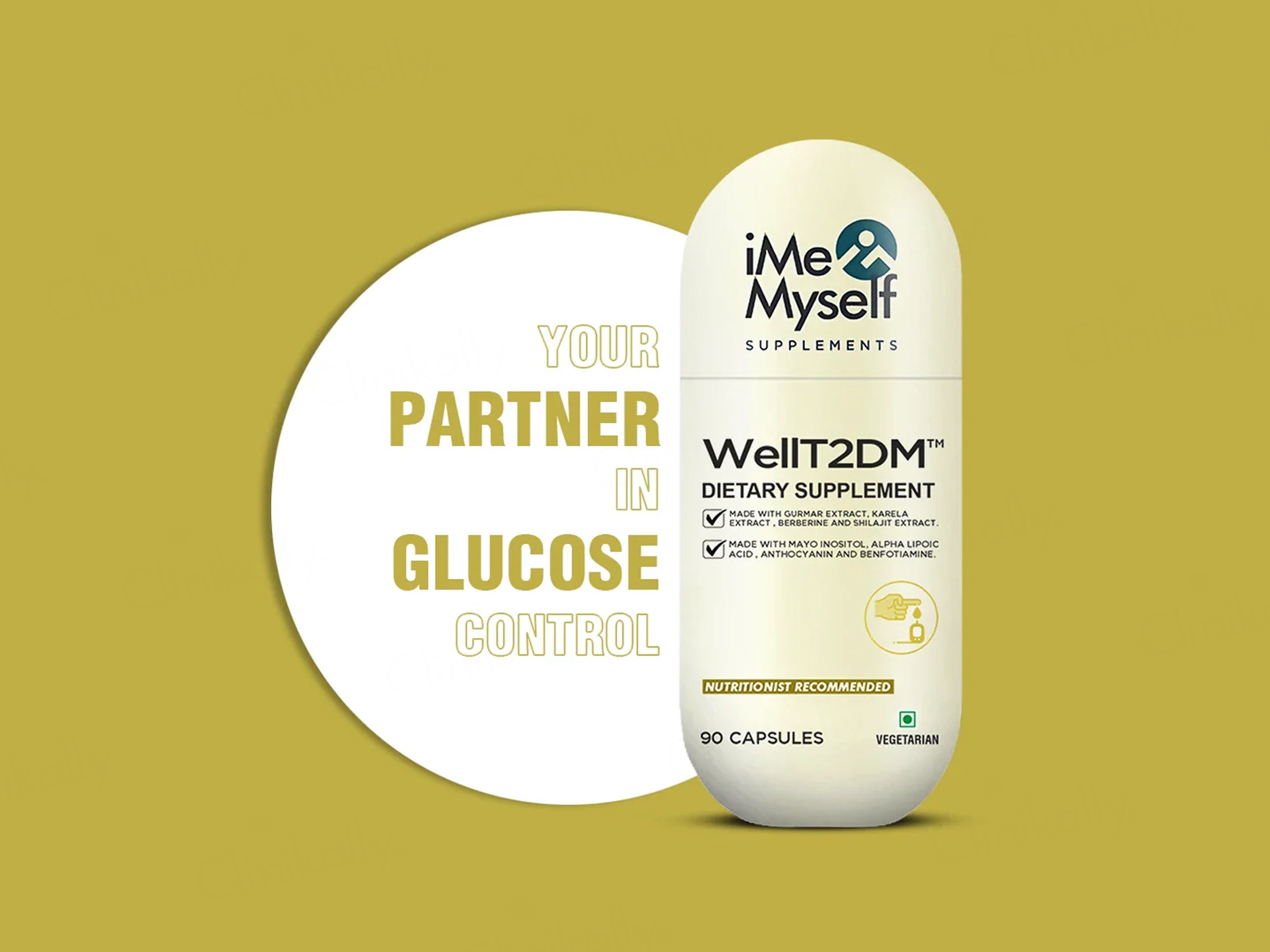 iMeMyself Well T2DM Dietary Supplement Vegetarian Capsule