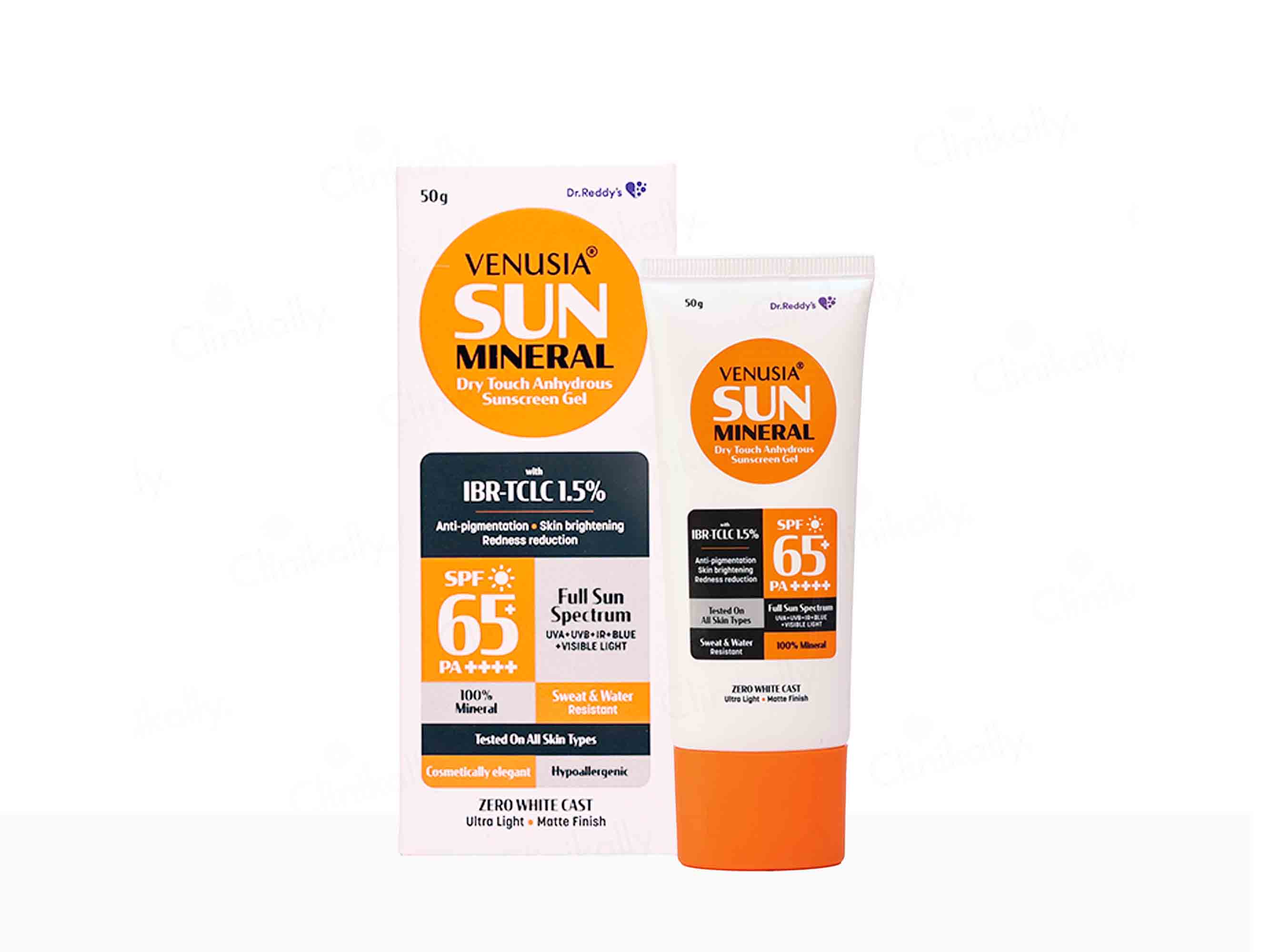 Venusia Sun Mineral Dry Touch Sunscreen Gel SPF 65+ PA++++