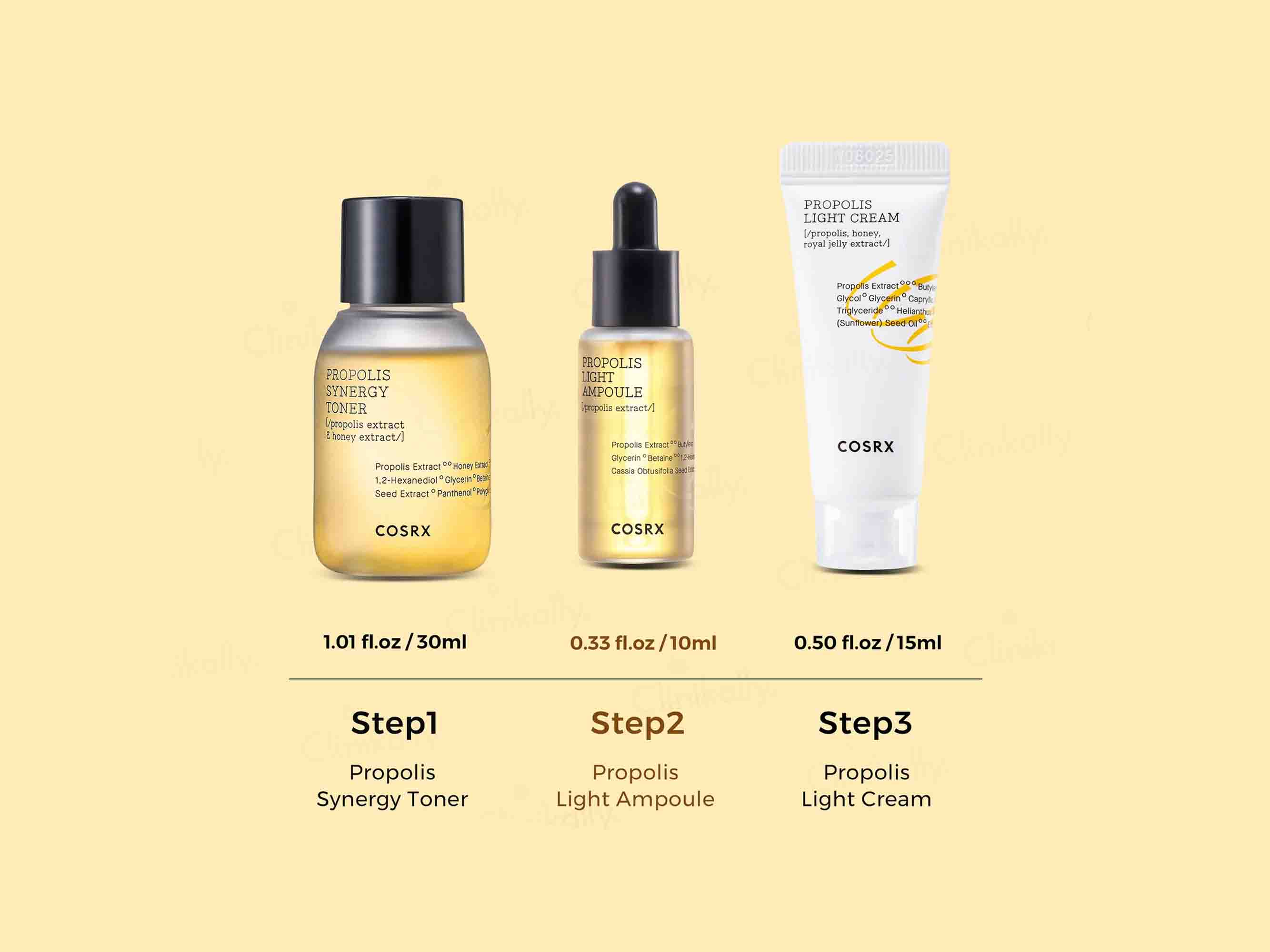COSRX Honey Glow 3-Step Kit For Dry & Rough Skin