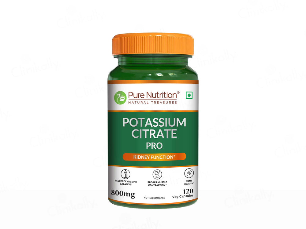 Pure Nutrition Potassium Citrate Pro 800mg Veg Capsule