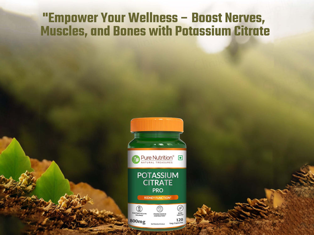 Pure Nutrition Potassium Citrate Pro 800mg Veg Capsule