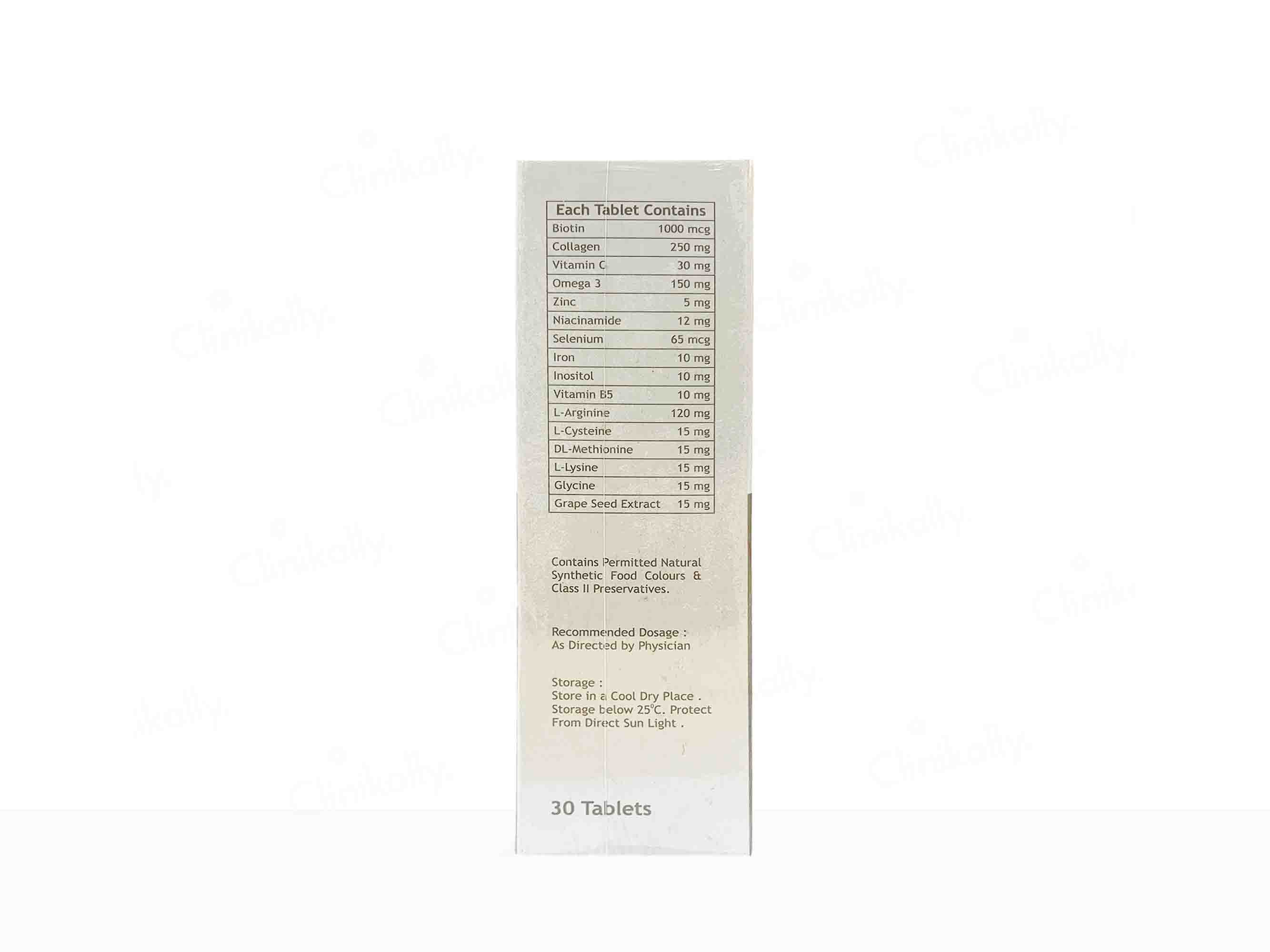 Azelia Biotin & Collagen Supplement Tablet