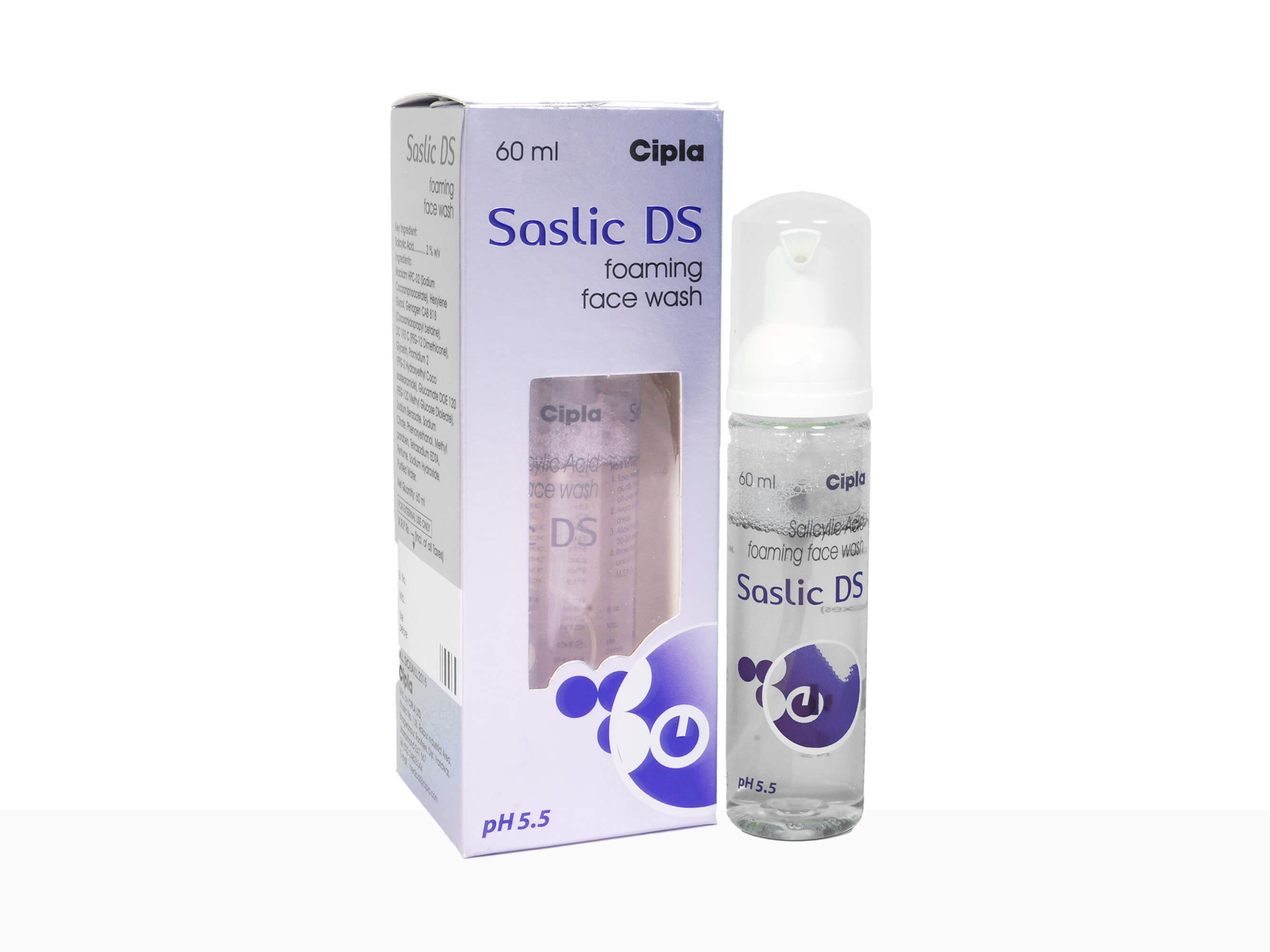 Saslic DS Foaming Face Wash - Clinikally
