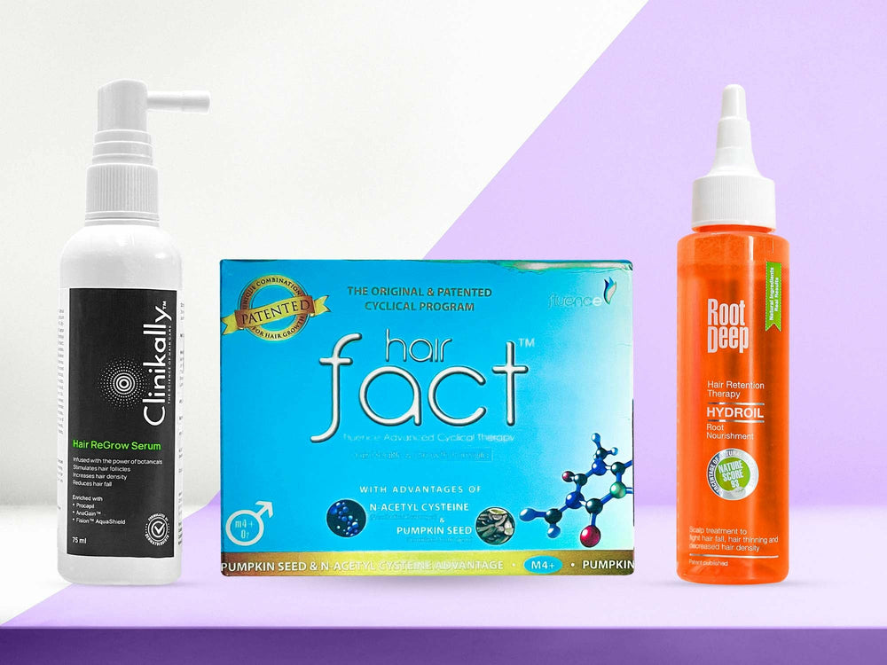 Hair Growth Kit For Men: Brillare, Clinikally, and Hair Fact