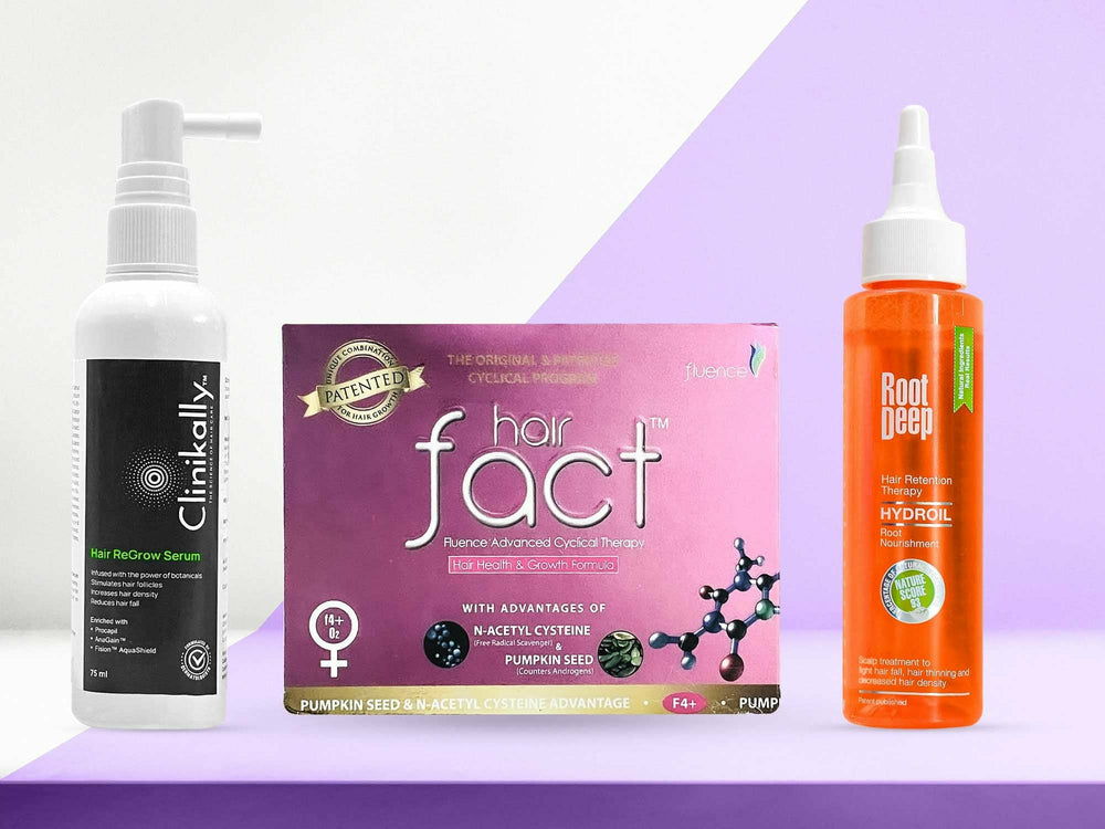 Hair Growth Kit For Women: Brillare, Clinikally, and Hair Fact