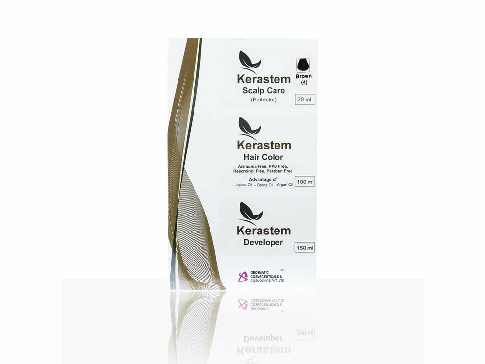 Kerastem Hair Color - 4 (Brown) -Clinikally