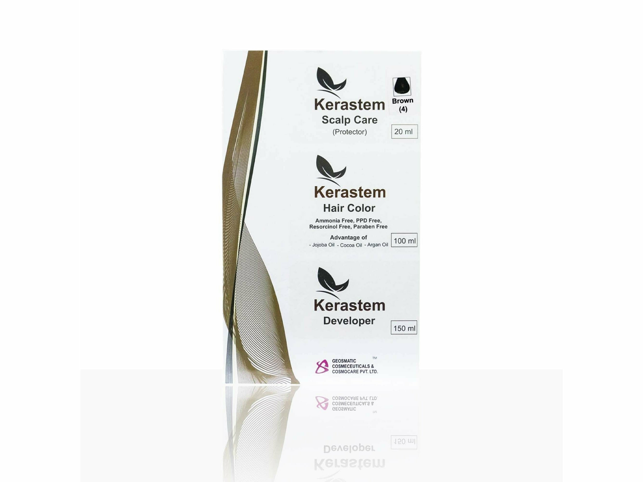 Kerastem Hair Color - 4 (Brown) -Clinikally