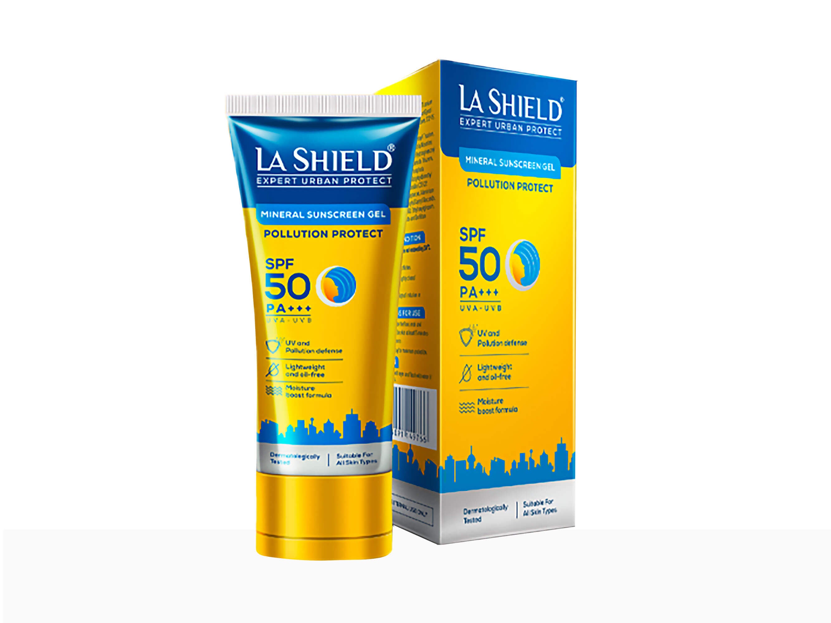 La Shield Pollution Protect Mineral Sunscreen Gel SPF 50 PA+++ - Clinikally