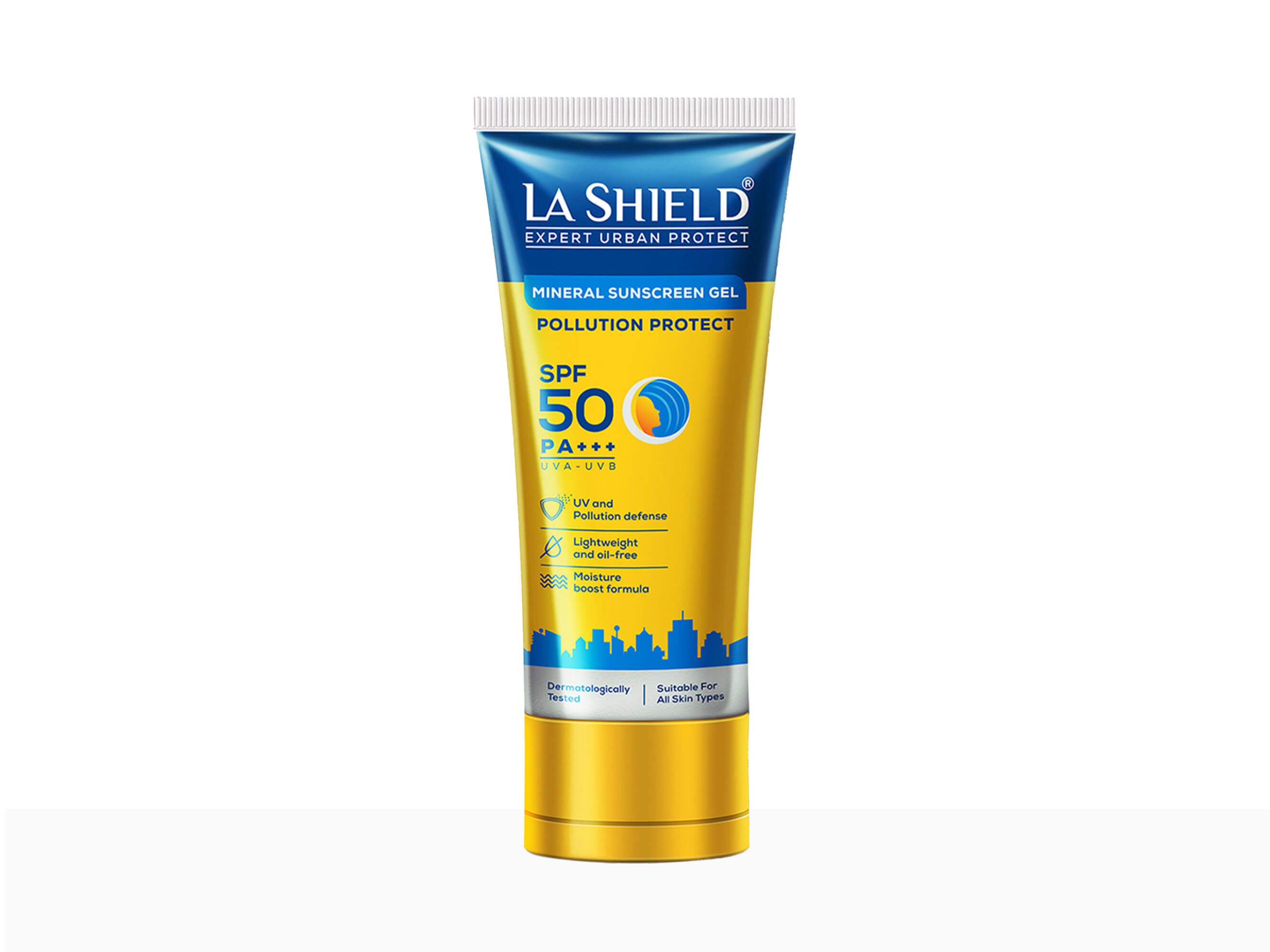 La Shield Pollution Protect Mineral Sunscreen Gel SPF 50 PA+++ - Clinikally