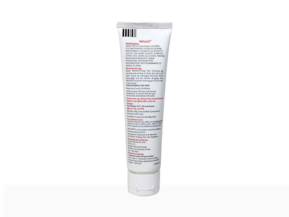 Papulex Soap Free Cleansing Gel - Clinikally