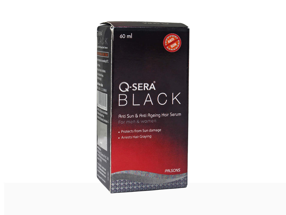 Q-Sera Black Serum Anti Sun & Anti Ageing Hair Serumm - Clinikally