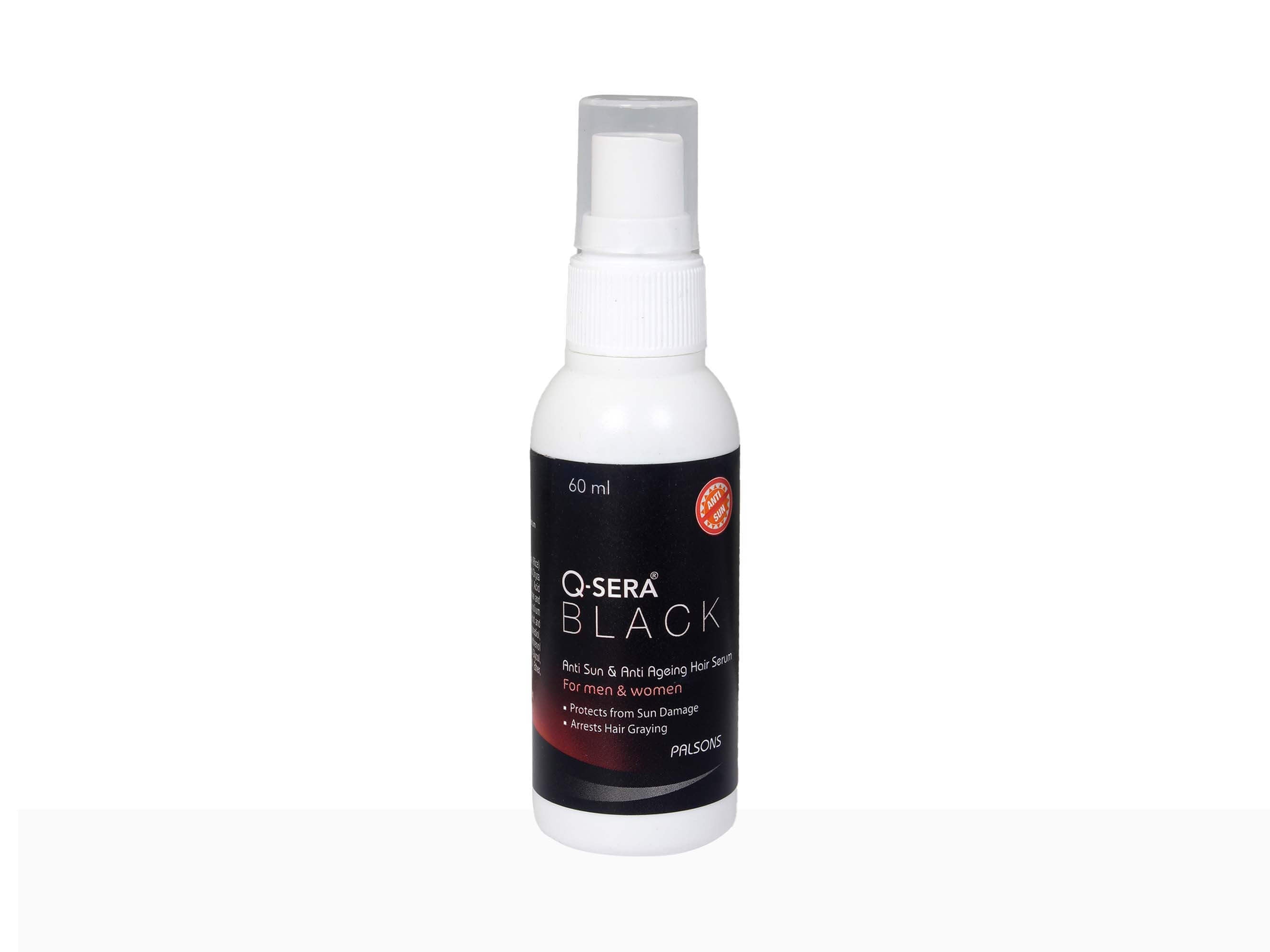 Q-Sera Black Serum Anti Sun & Anti Ageing Hair Serumm - Clinikally