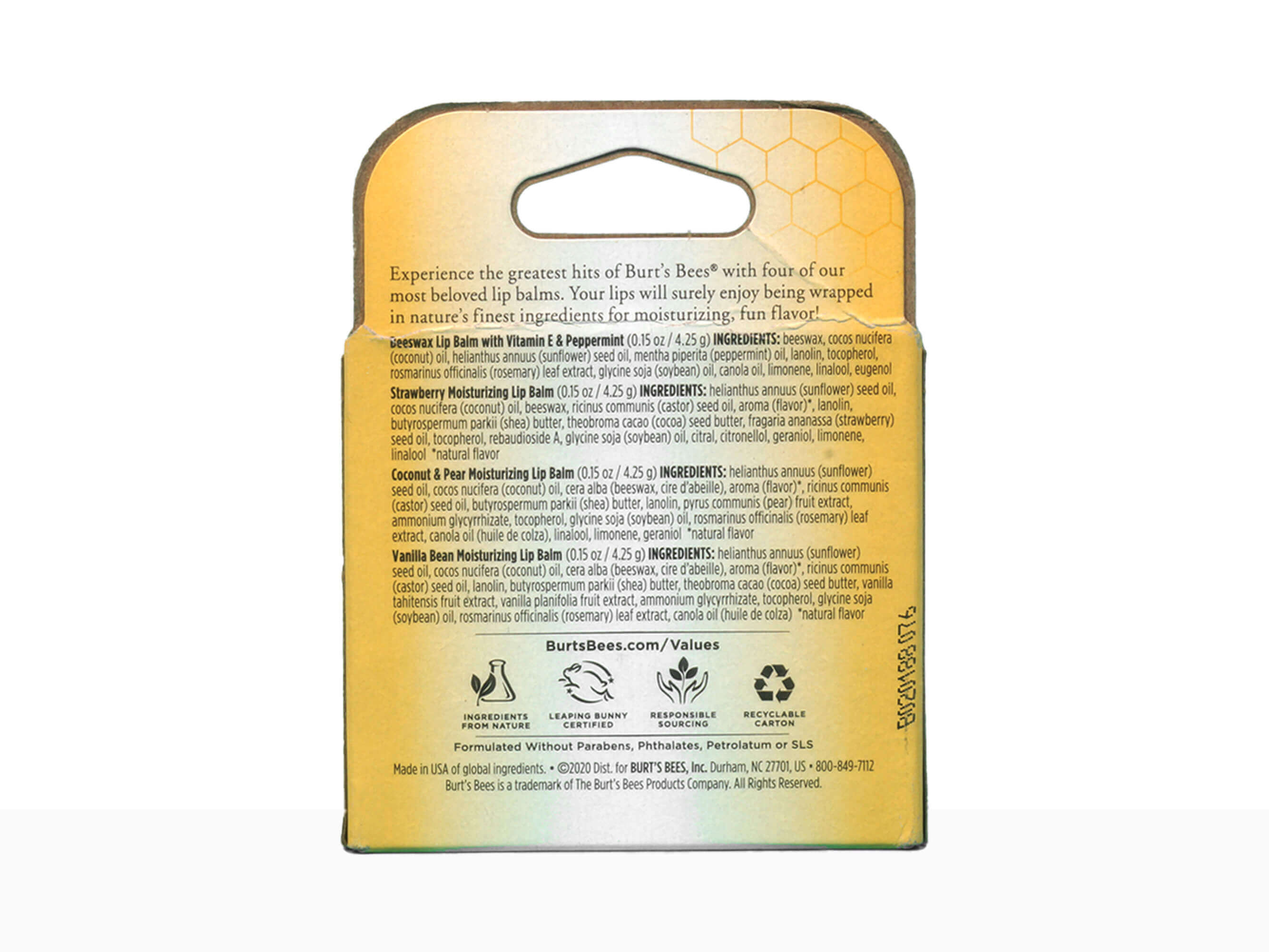 Best of Burt's Lip Balm 4-Pack-Clinikally