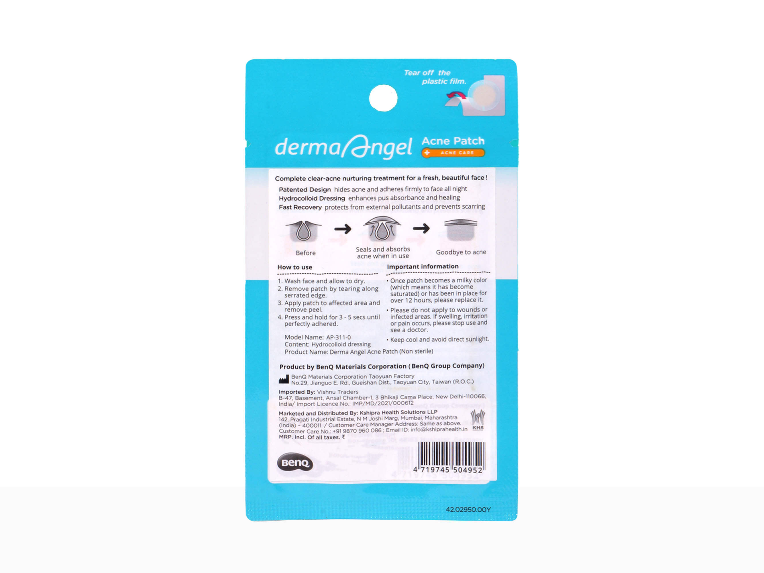 Derma Angel Acne Patch (Night Usage) - Clinikally
