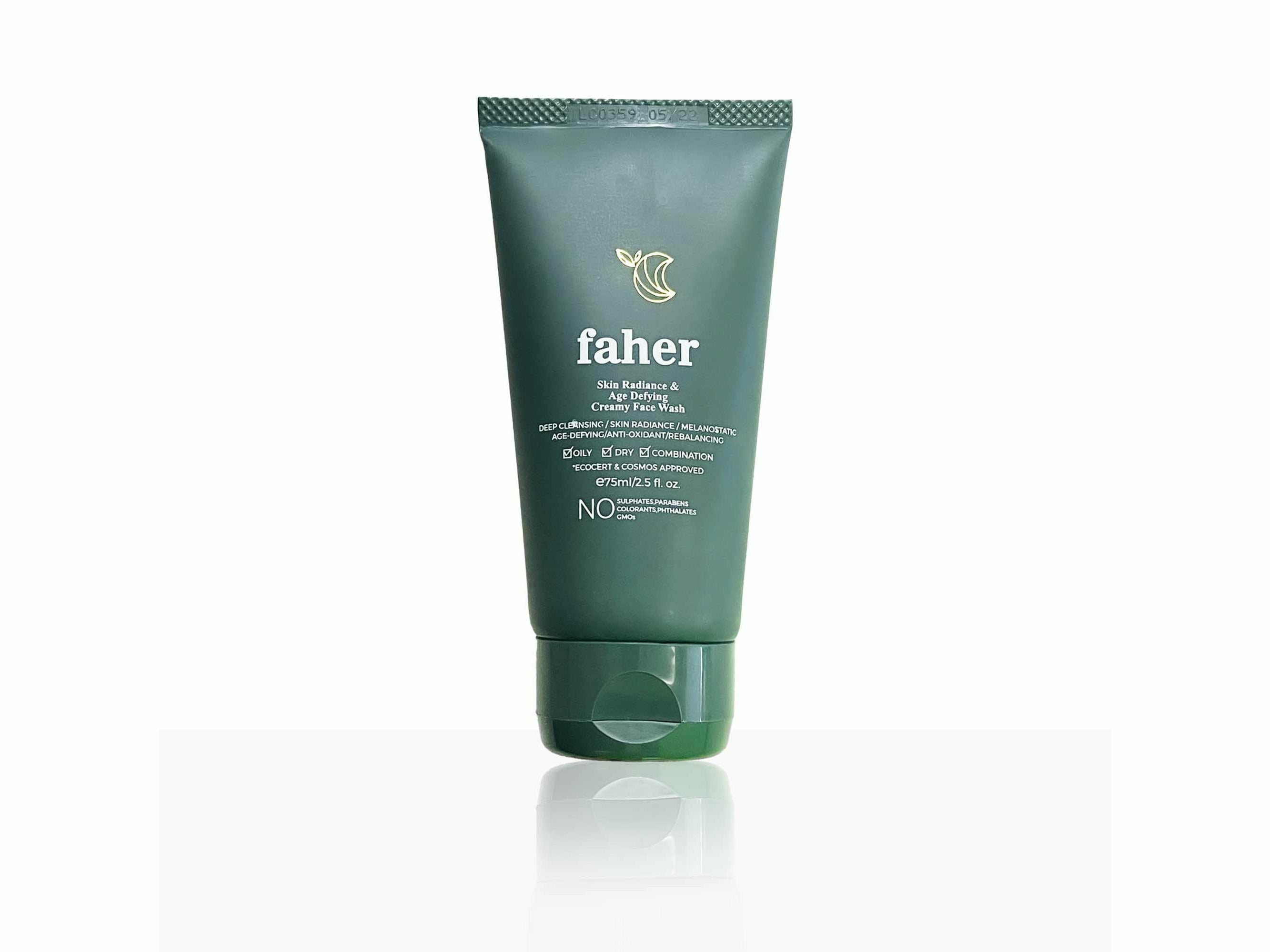 faher Skin radiance & Age defying Creamy Face Wash - Clinikally