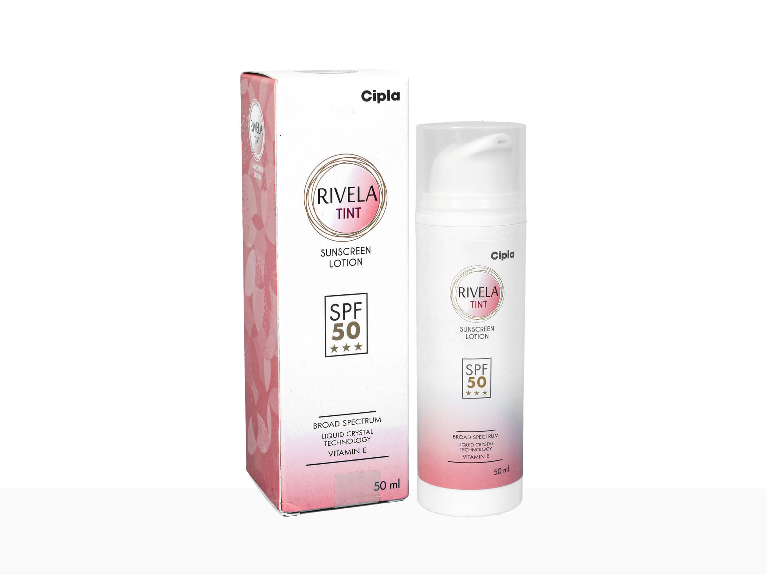 Rivela Tint Sunscreen Lotion SPF 50-Clinikally