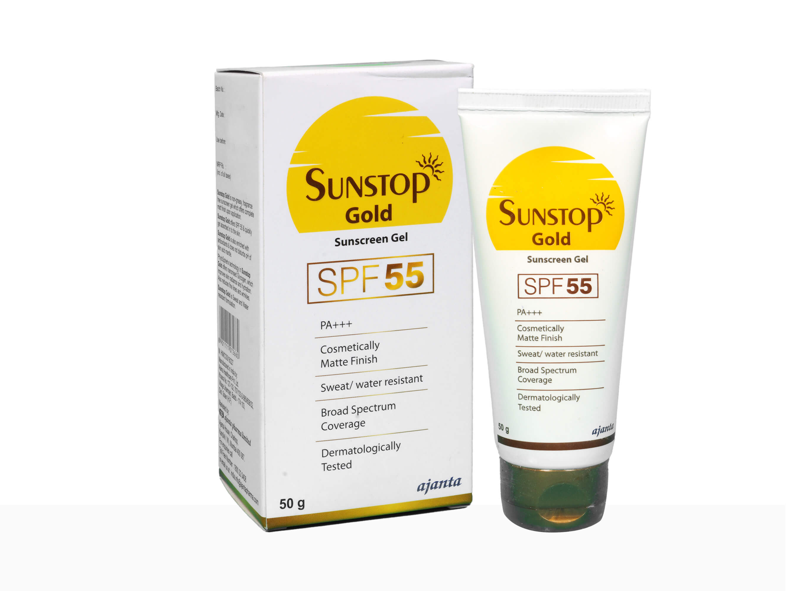 Sunstop Gold Sunscreen Gel SPF 55 PA+++- Clinikally