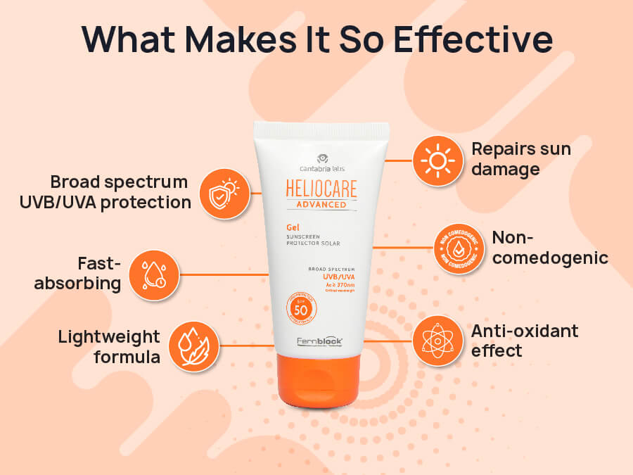 Heliocare Advanced Sunscreen Protector Solar Gel SPF 50 - Clinikally