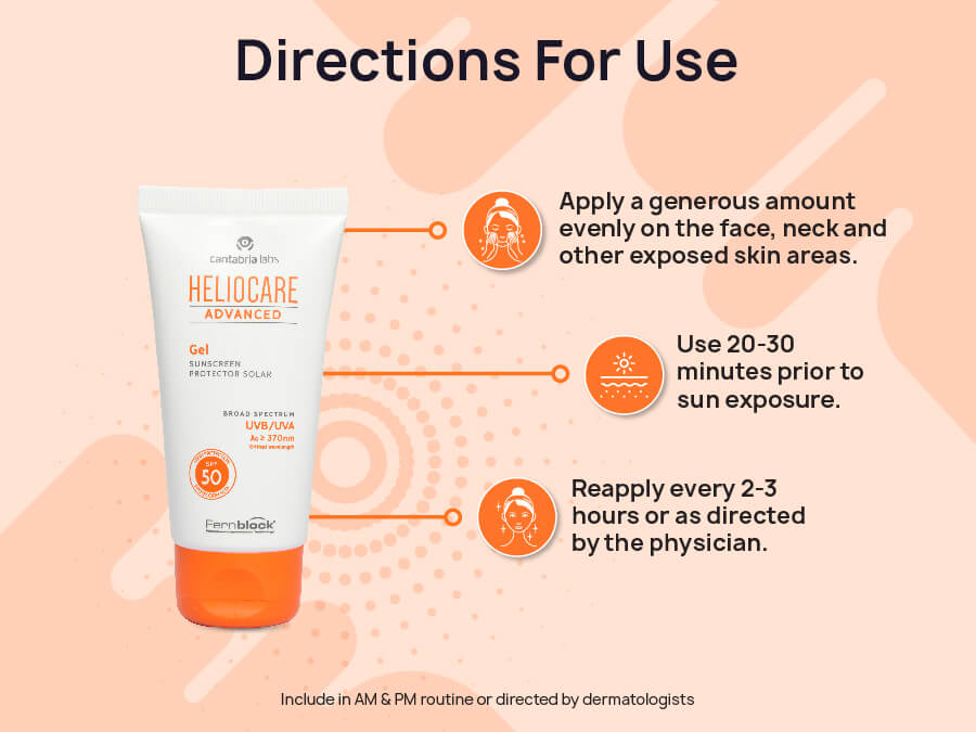 Heliocare Advanced Sunscreen Protector Solar Gel SPF 50 - Clinikally