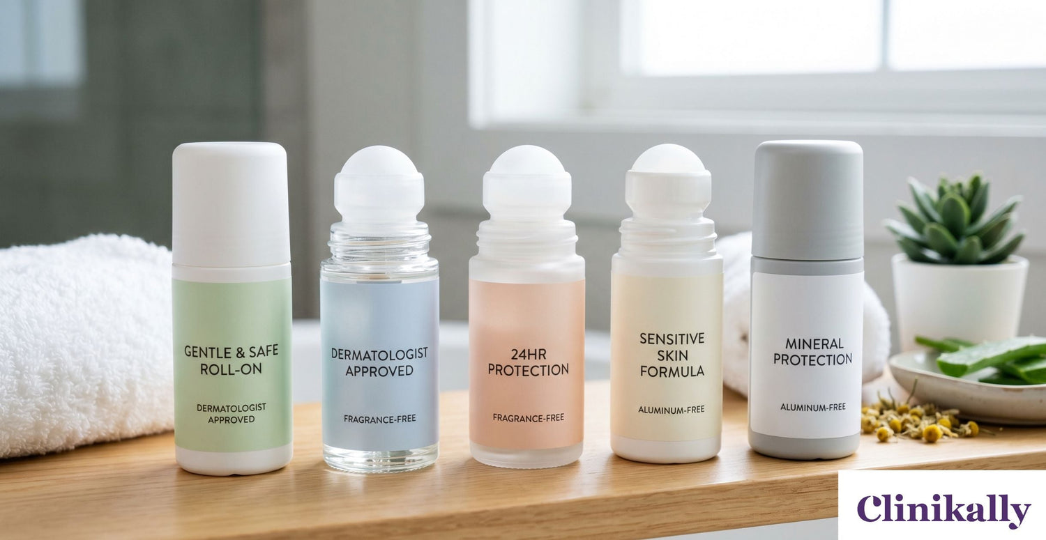 Dermatologist-approved gentle underarm roll-ons for women