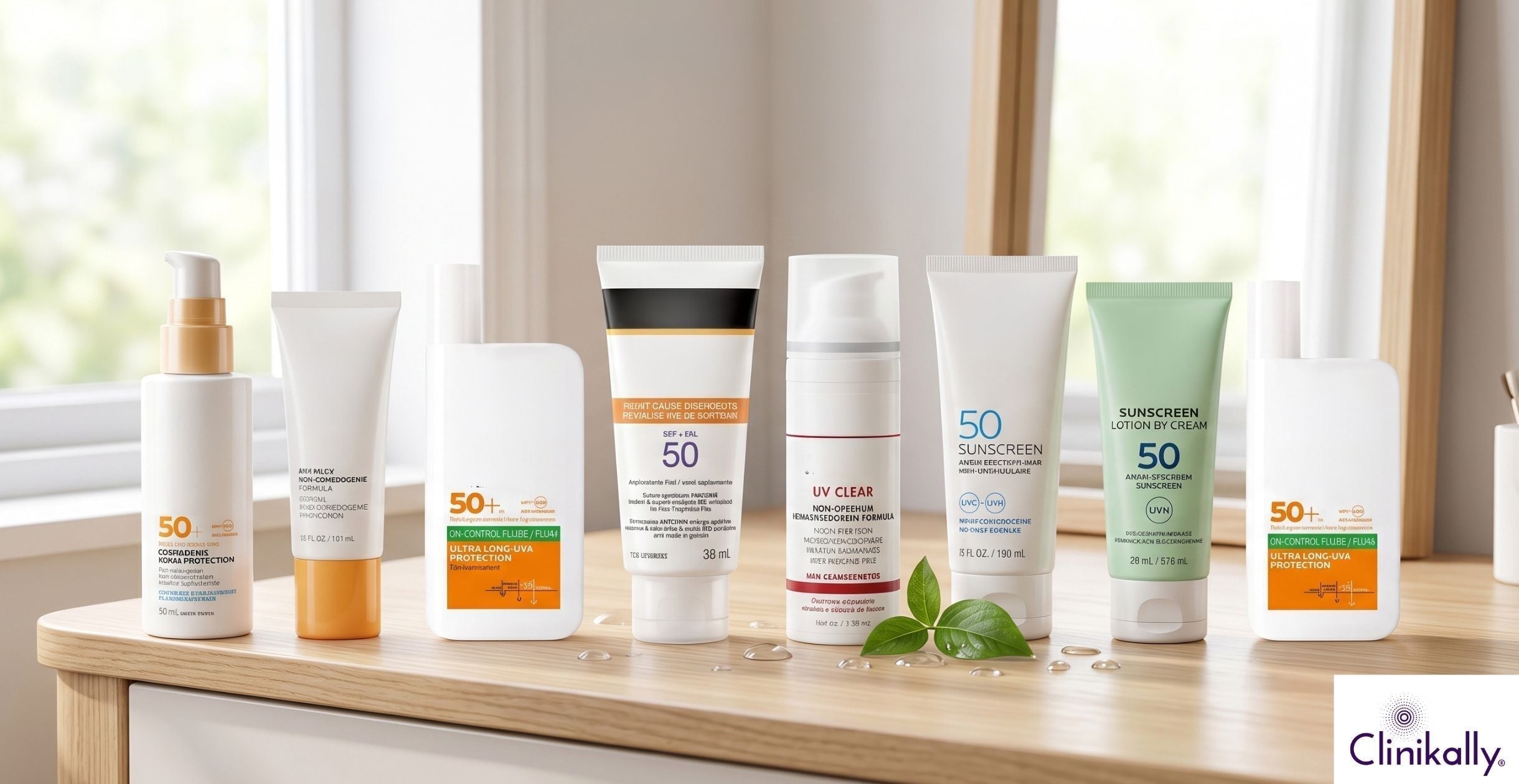 Non-comedogenic sunscreens for oily skin