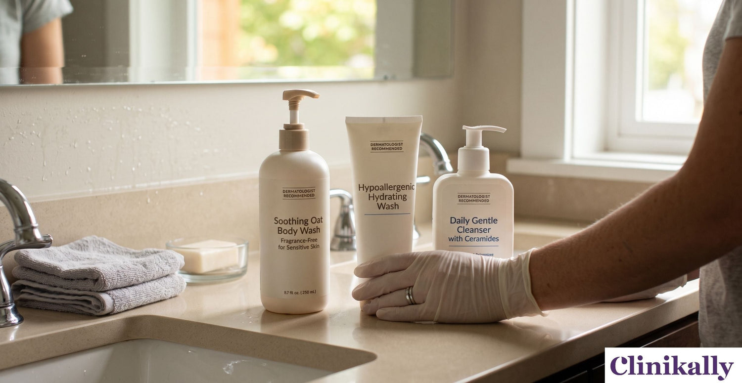 Dermatologist-recommended body washes for sensitive skin