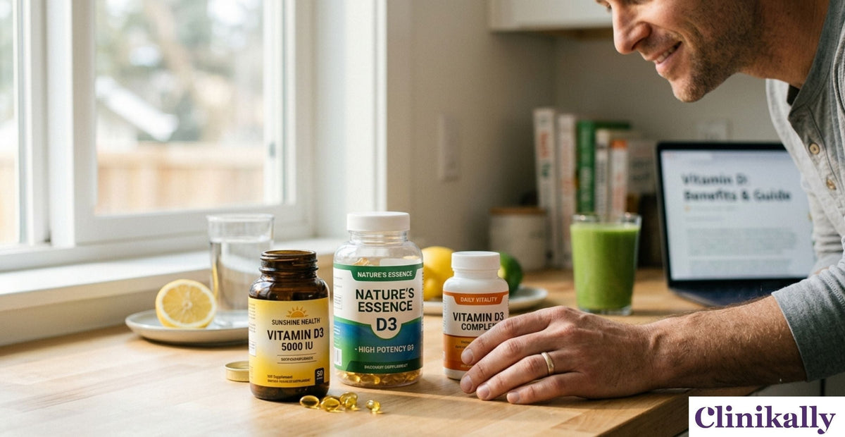 Vitamin D supplements with a healthy lifestyle