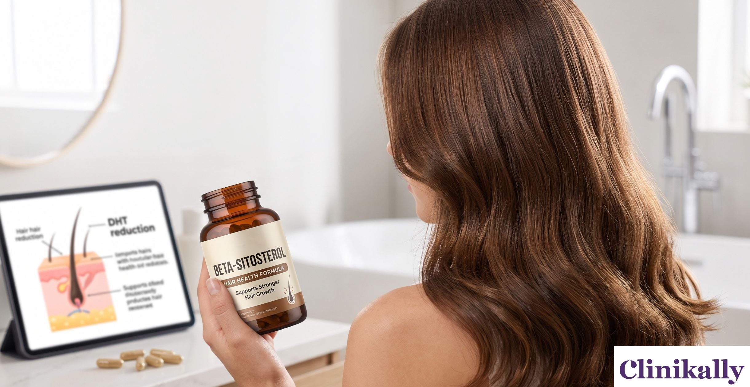 Beta sitosterol supplement supporting healthy hair growth