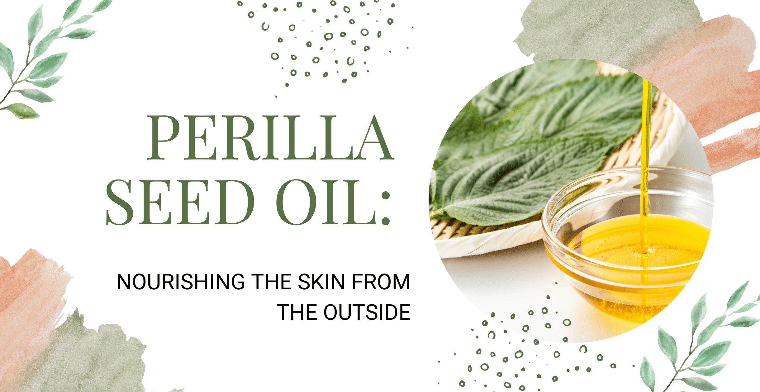 Perilla Seed Oil: Nourishing the Skin from the Outside, In