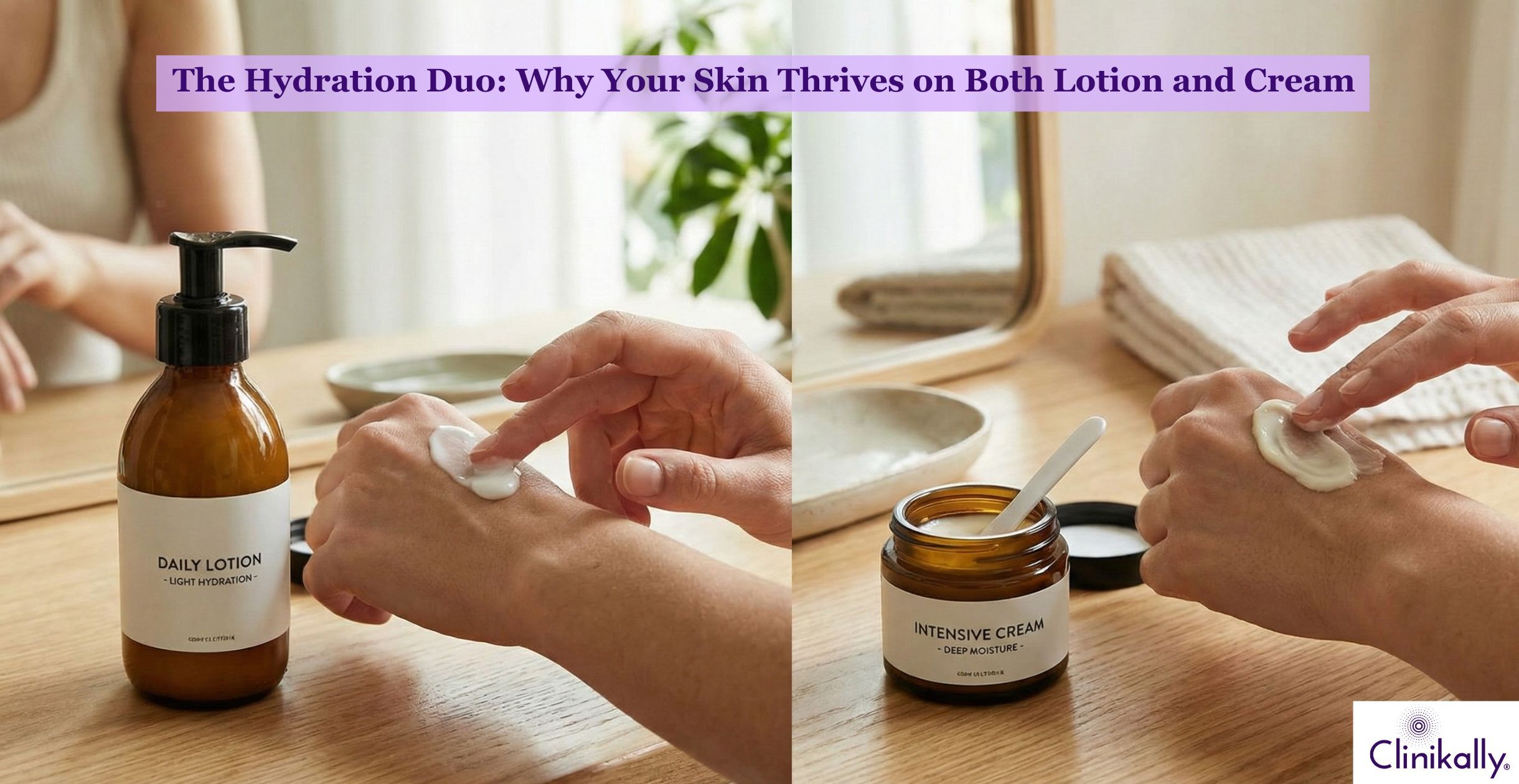 The Hydration Duo: Why Your Skin Thrives on Both Lotion and Cream