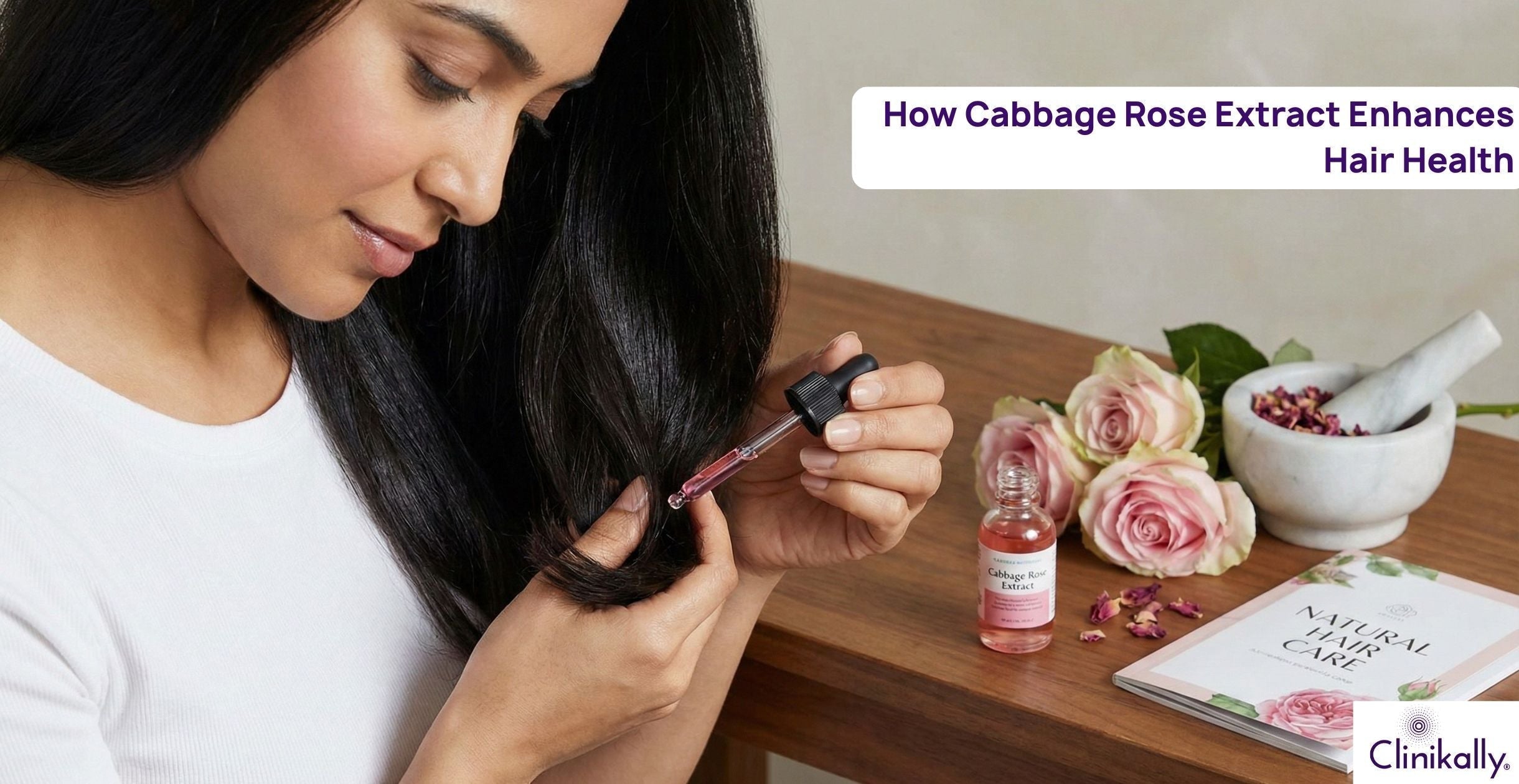 How Cabbage Rose Extract Enhances Hair Health