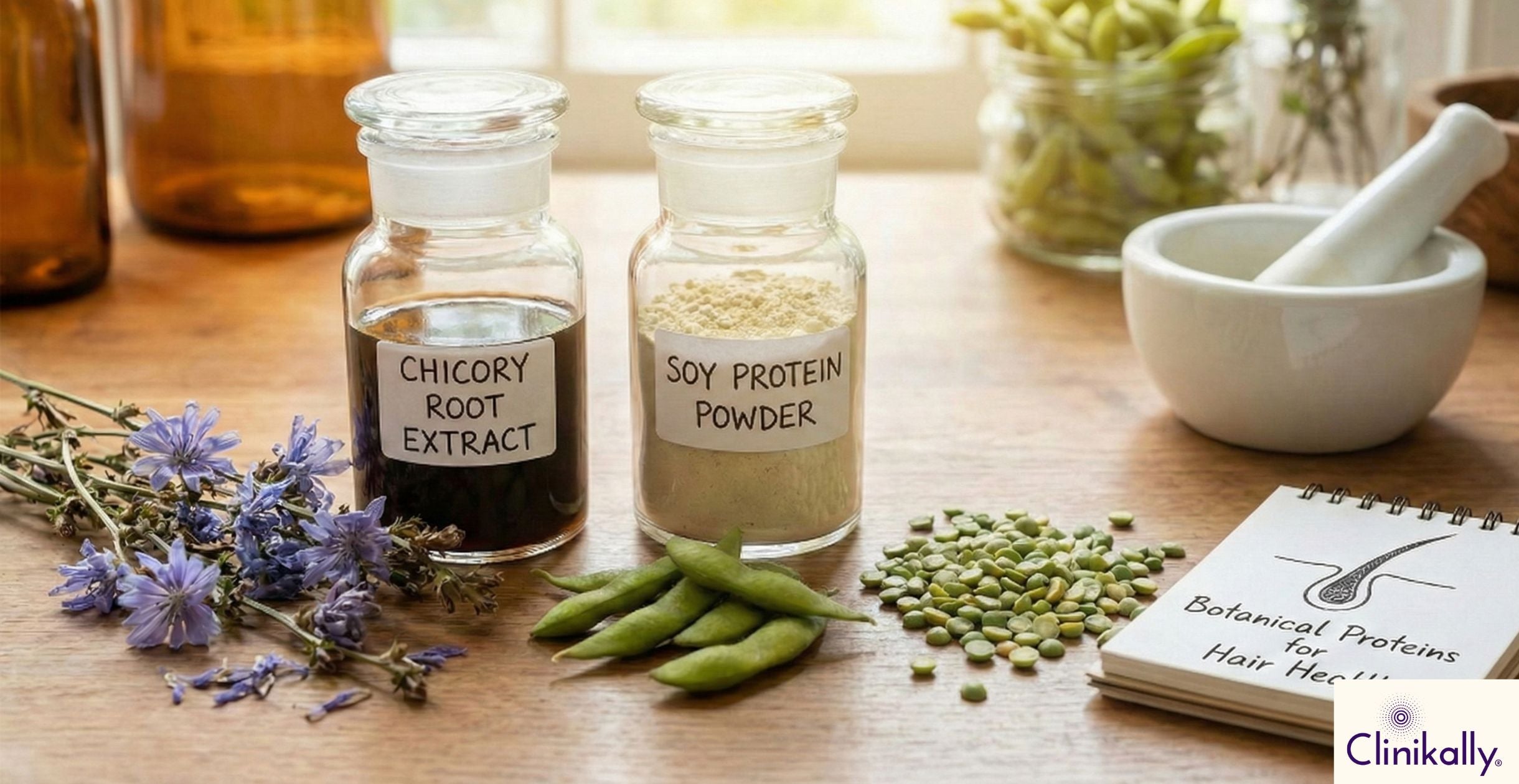Plant-based Protein for Hair: Chicory, Soy, And Pea Explained