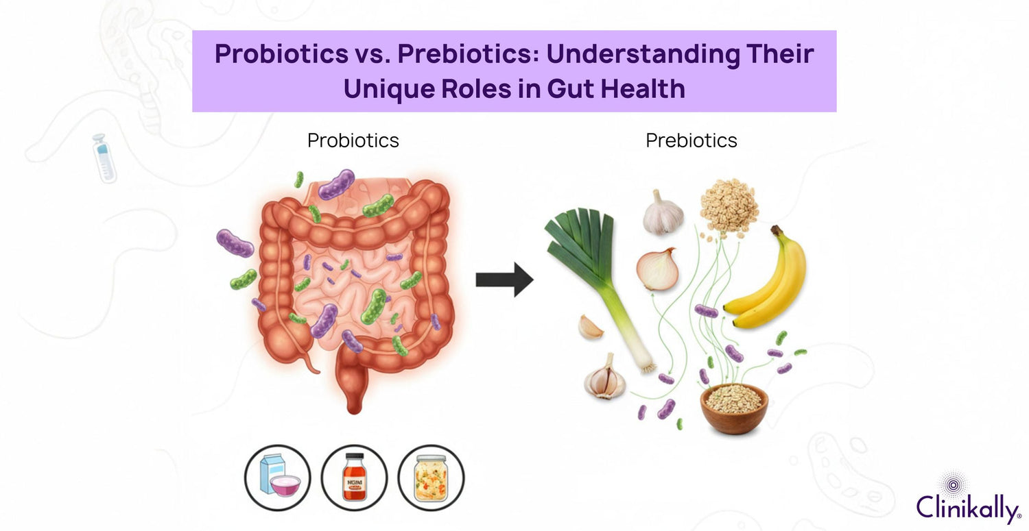 Probiotics vs. Prebiotics: Understanding Their Unique Roles in Gut Health