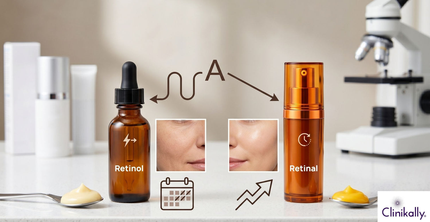 An image comparing Retinol and Retinal