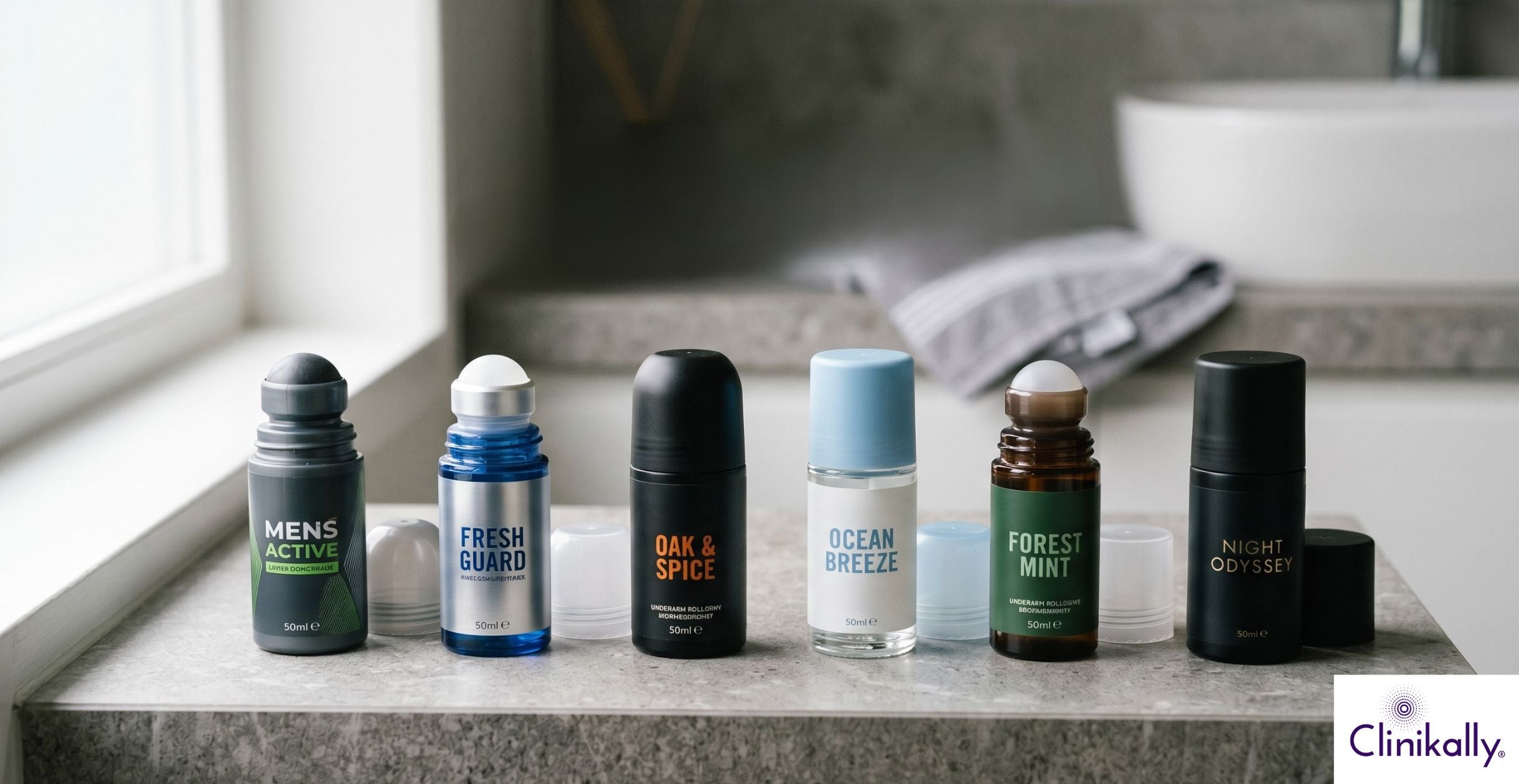 Men's underarm roll-on options