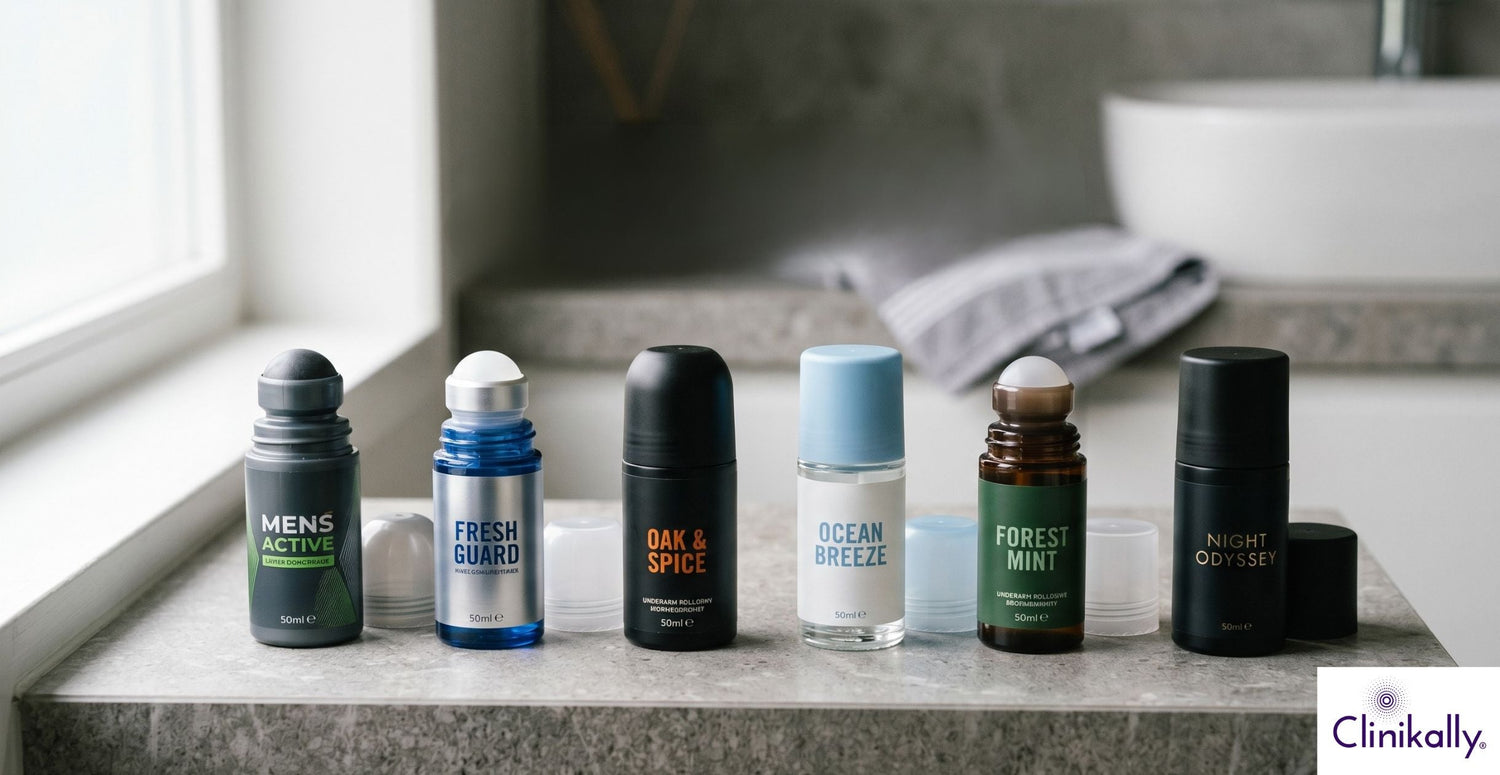 Men's underarm roll-on options