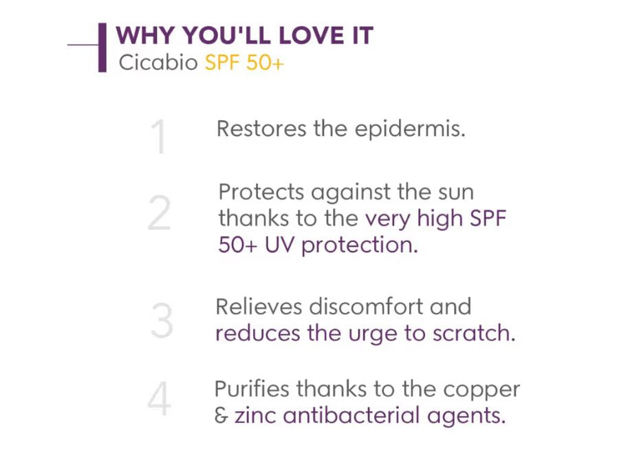 Bioderma Cicabio SPF 50+ Sunscreen Creme - Clinikally