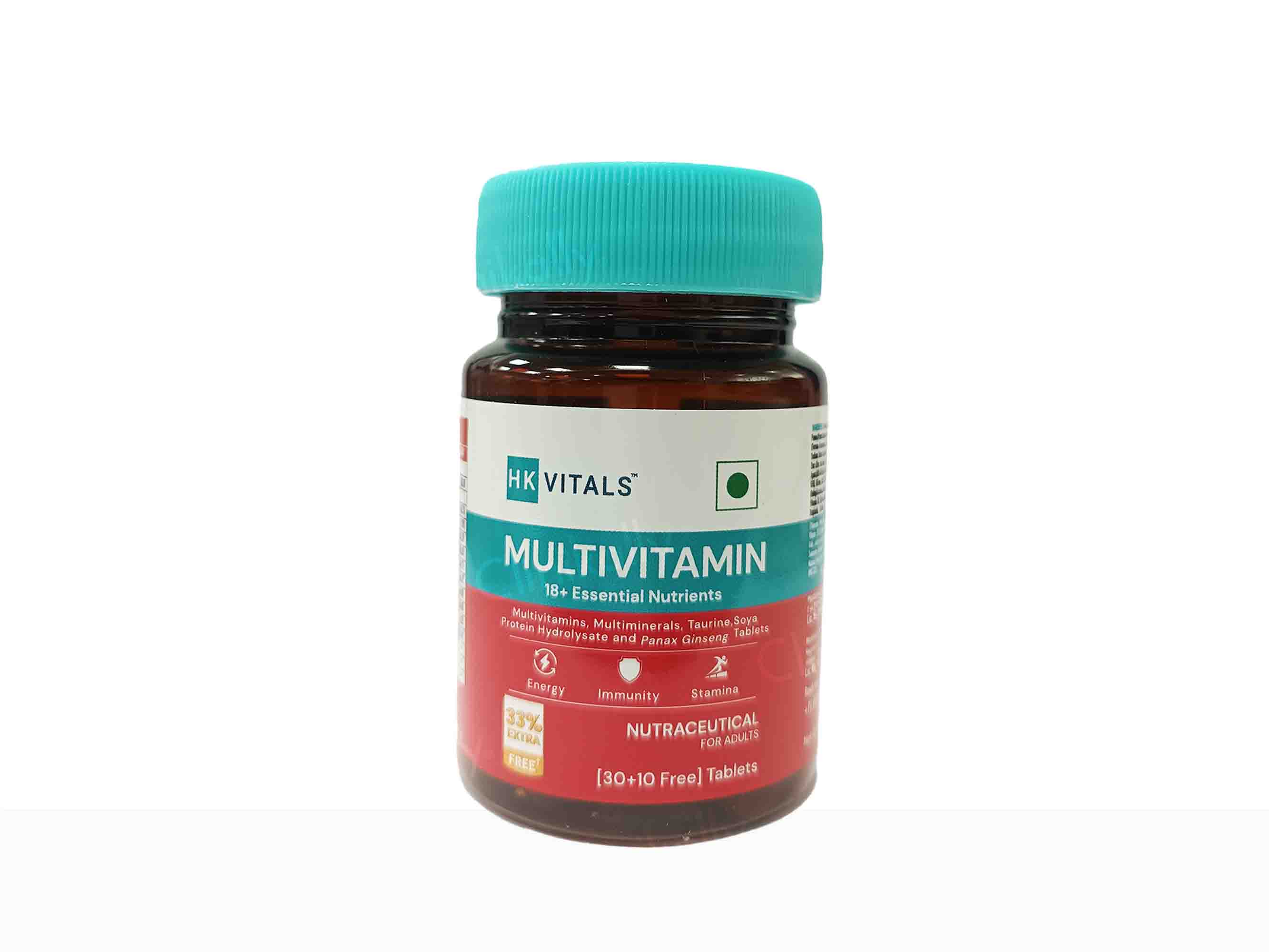 HK Vitals Multivitamin with Multimineral, Taurine & Ginseng Extract Tablet