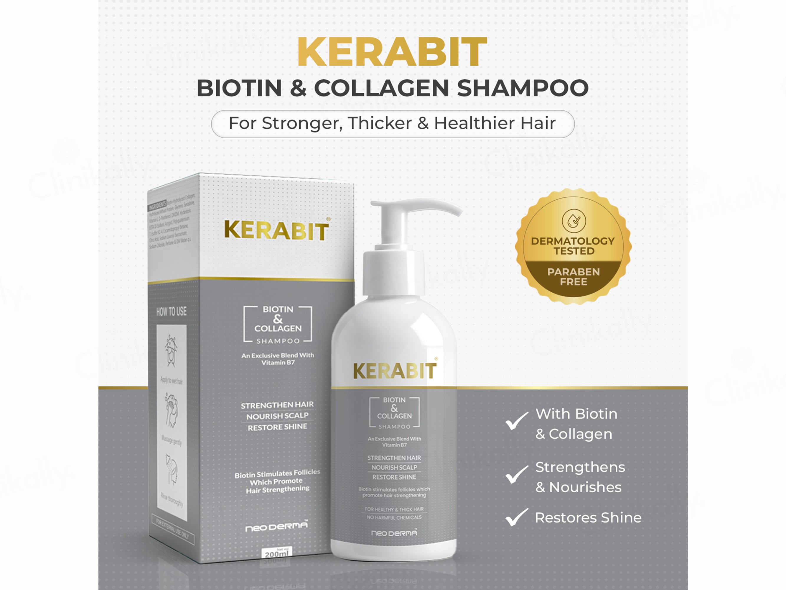 Kerabit Biotin & Collagen Shampoo