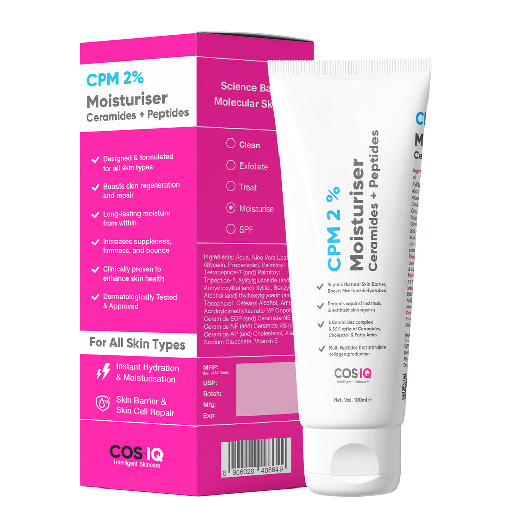 CosiQ CPM 2% Ceramides + Peptides Lightweight Moisturiser Gel