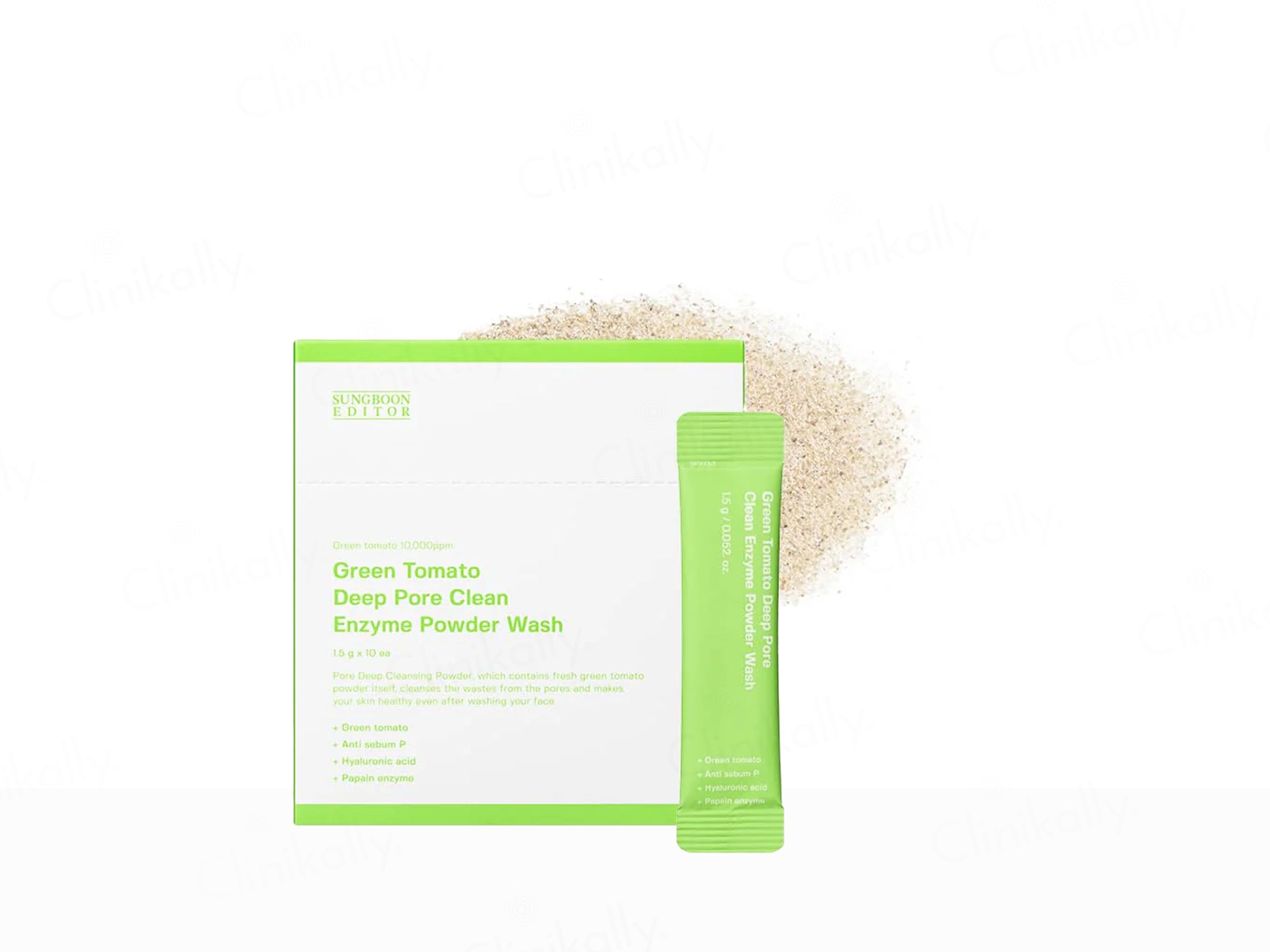 Sungboon Editor Green Tomato Deep Pore Clean Enzyme Powder Wash