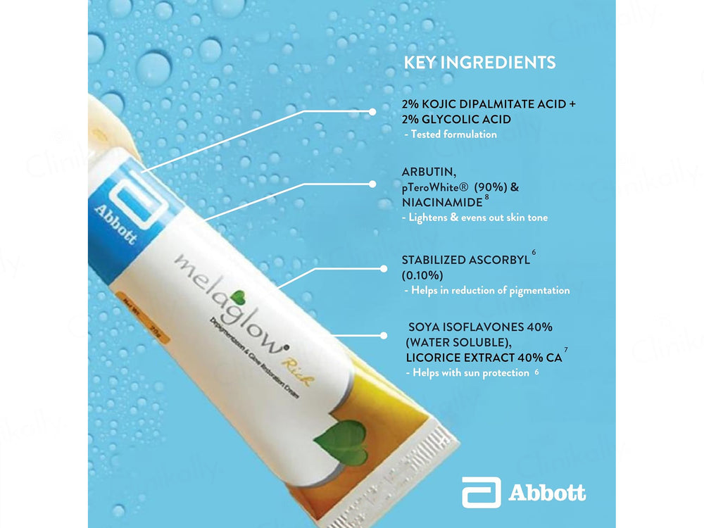 Melaglow Rich Depigmentation & Glow Restoration Cream